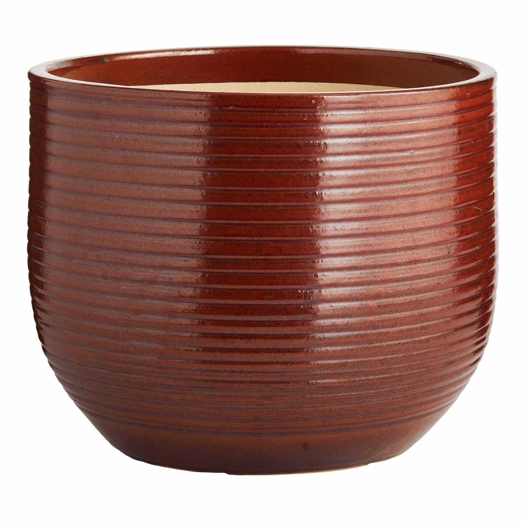 Found & Fable Red & Taupe Outdoor Planter, Large