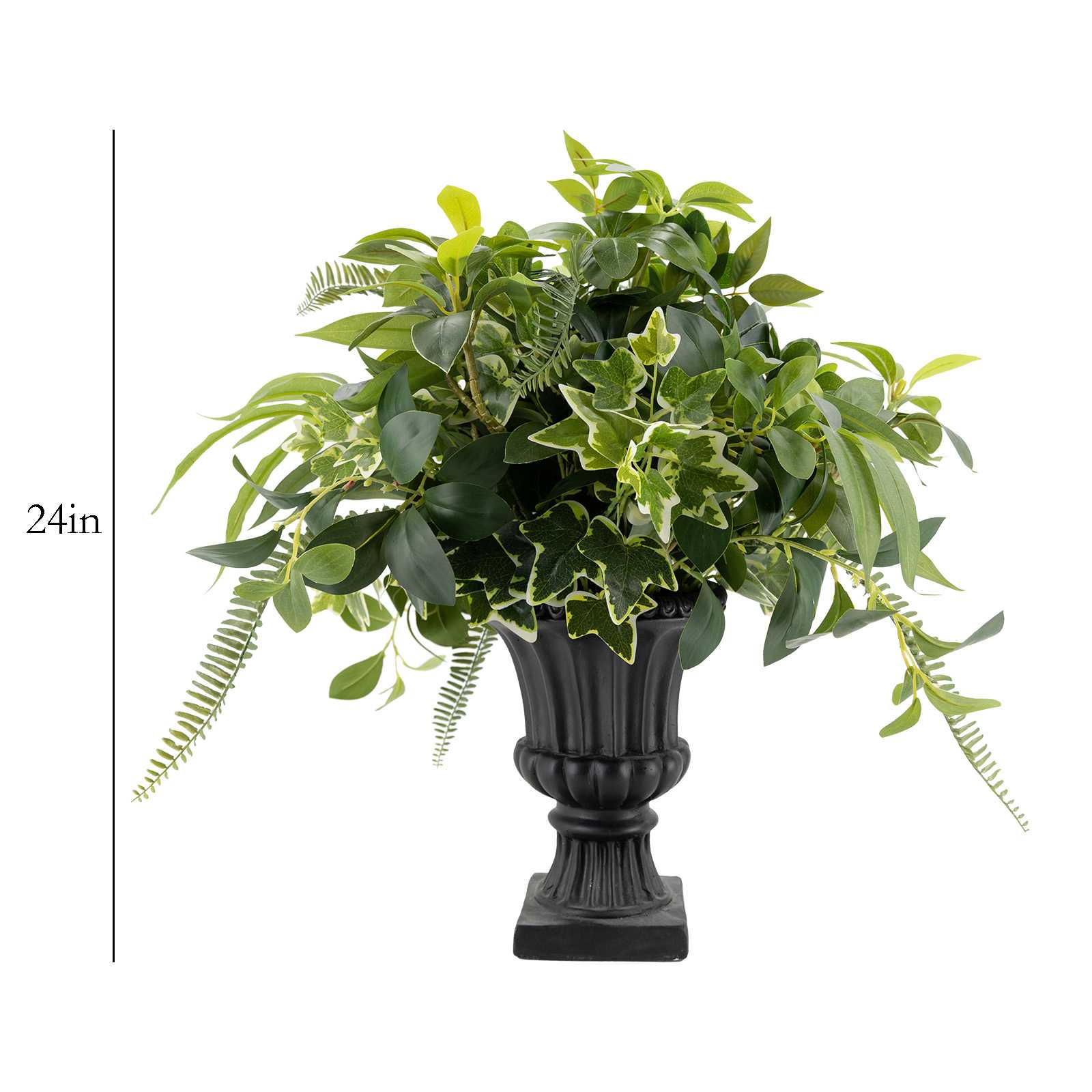 Greenery Arrangement in MGO Pot, 24"
