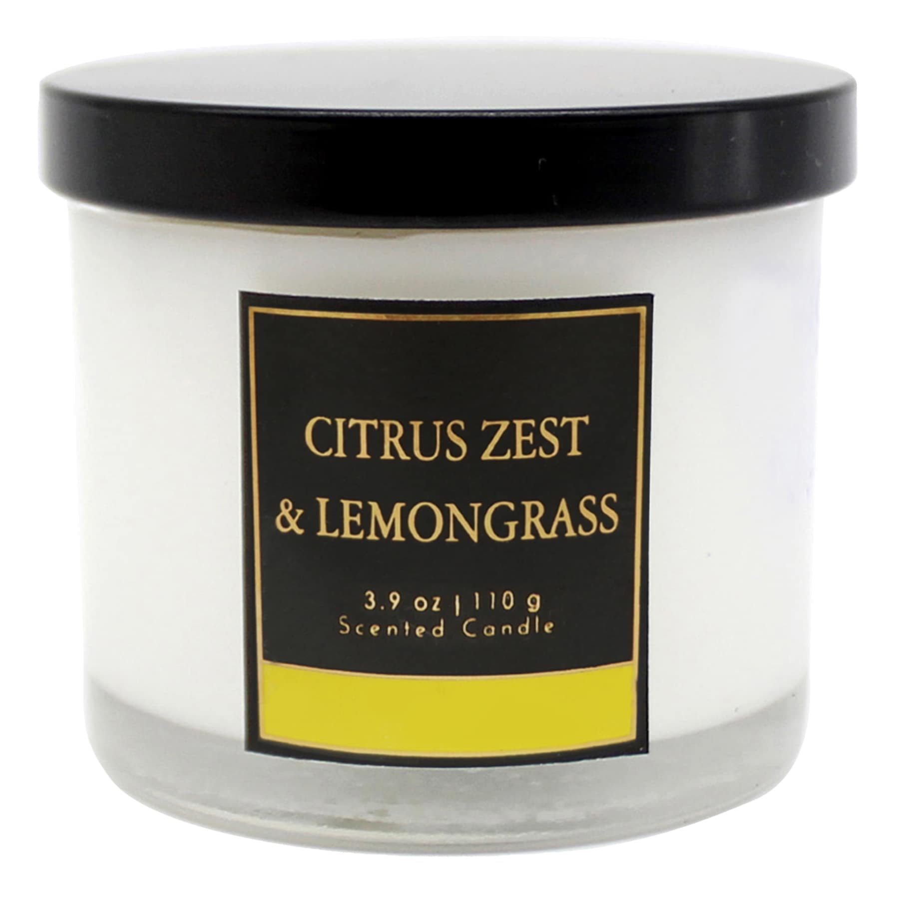 Citrus Zest & Lemongrass Scented Jar Candle, 3.9oz