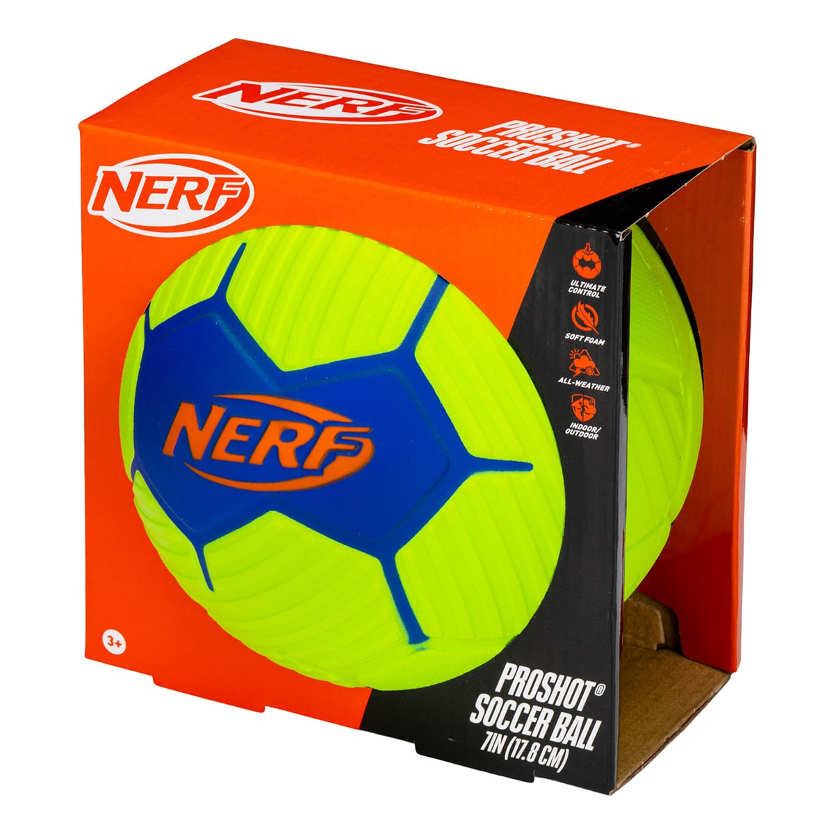 NERF Soccer Ball Green Blue 7in