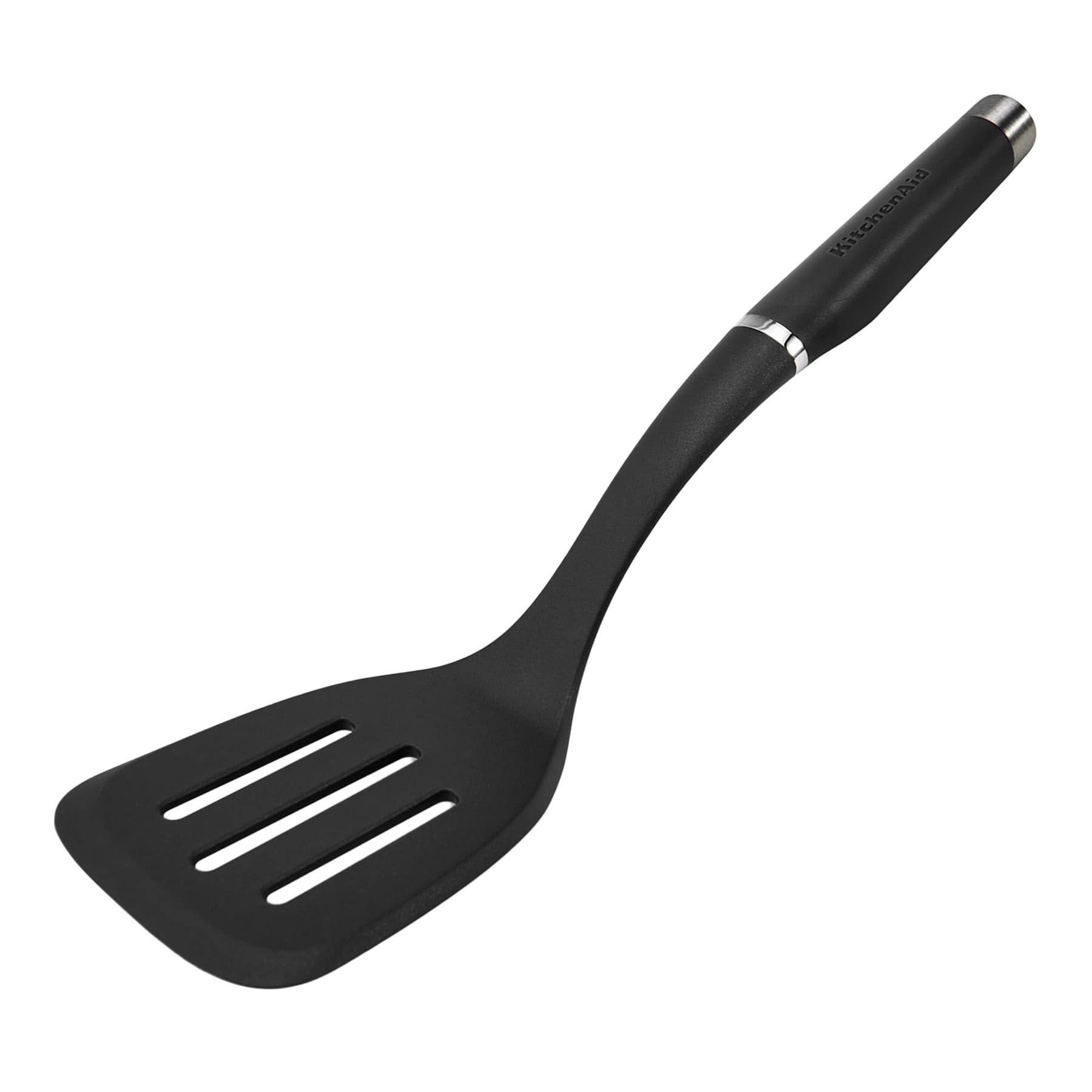 KitchenAid Gourmet Nylon Slotted Spatula, Black