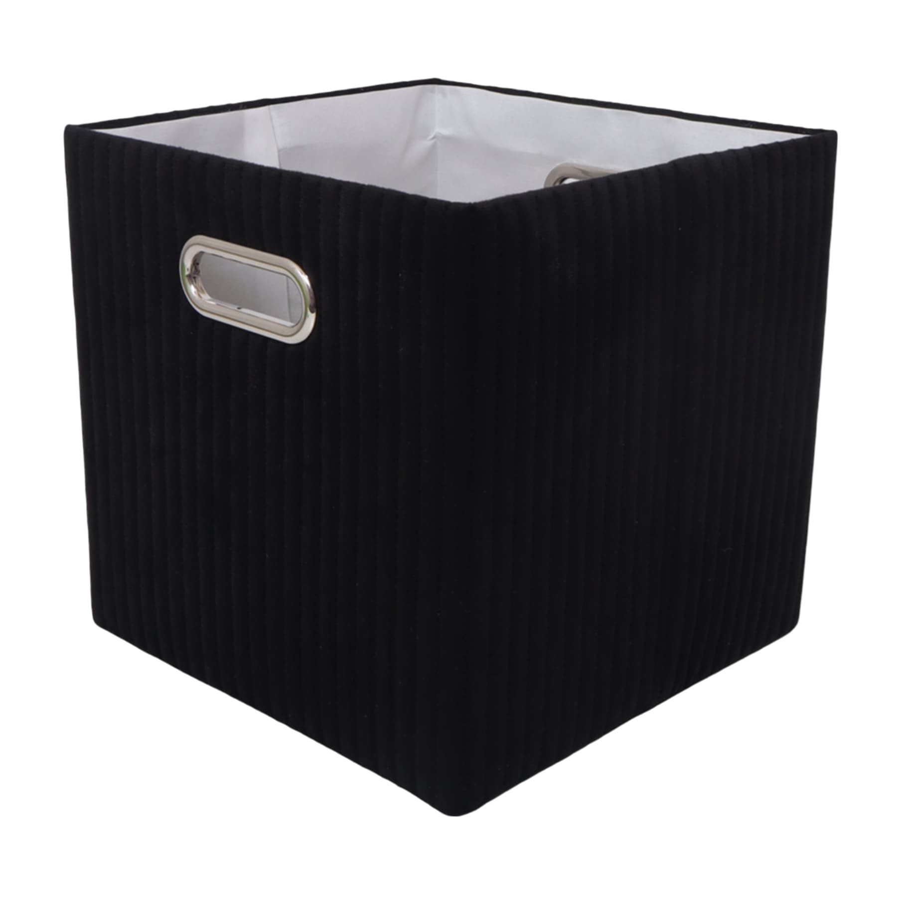 Black Velvet Foldable Storage Basket