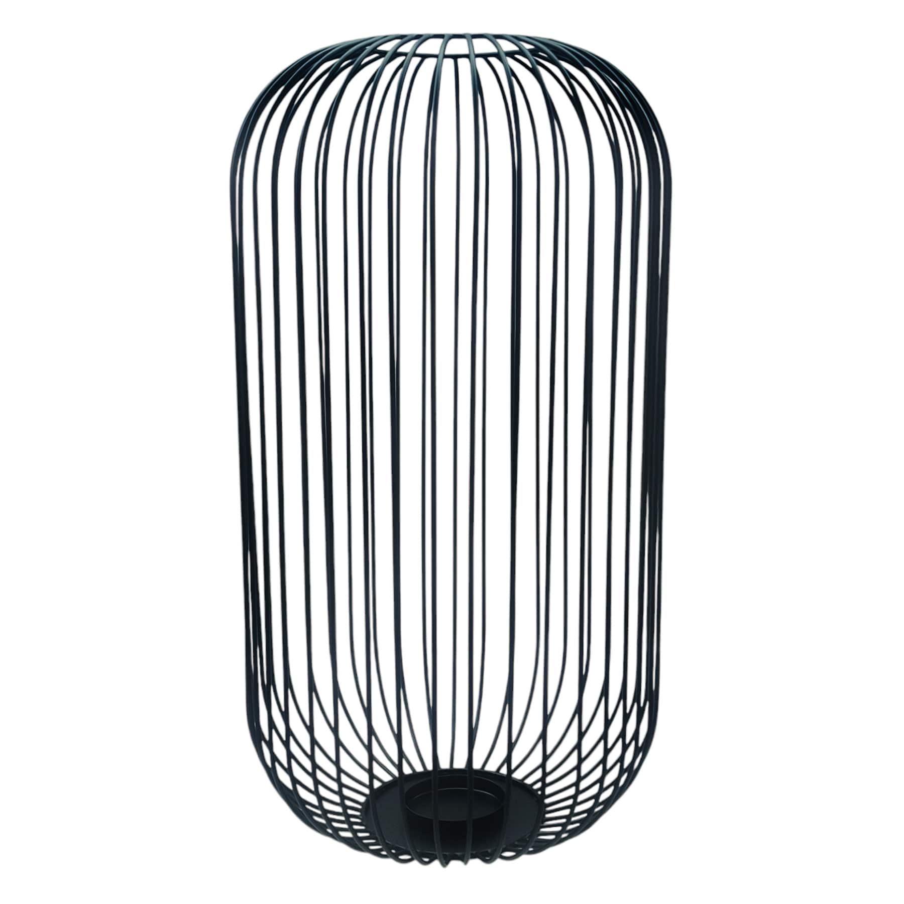 Crosby St. Black Metal Wire Lantern, 24"