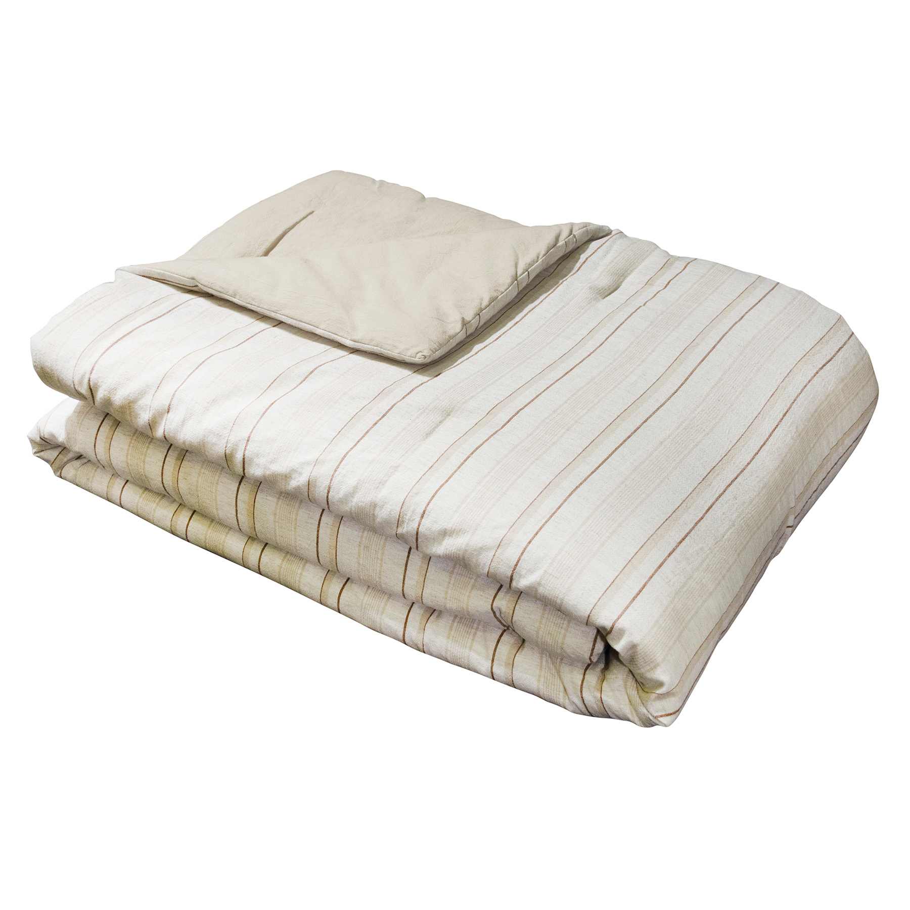 Honeybloom 3-Piece Neutral Yarn Dye Striped Comforter Set, King