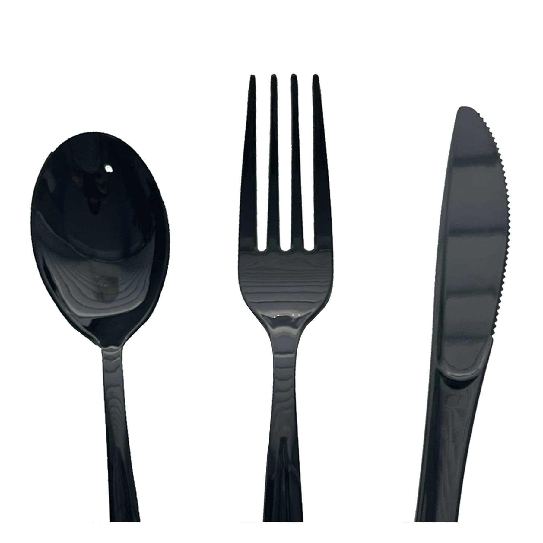 72-Piece Black Cutlery Set