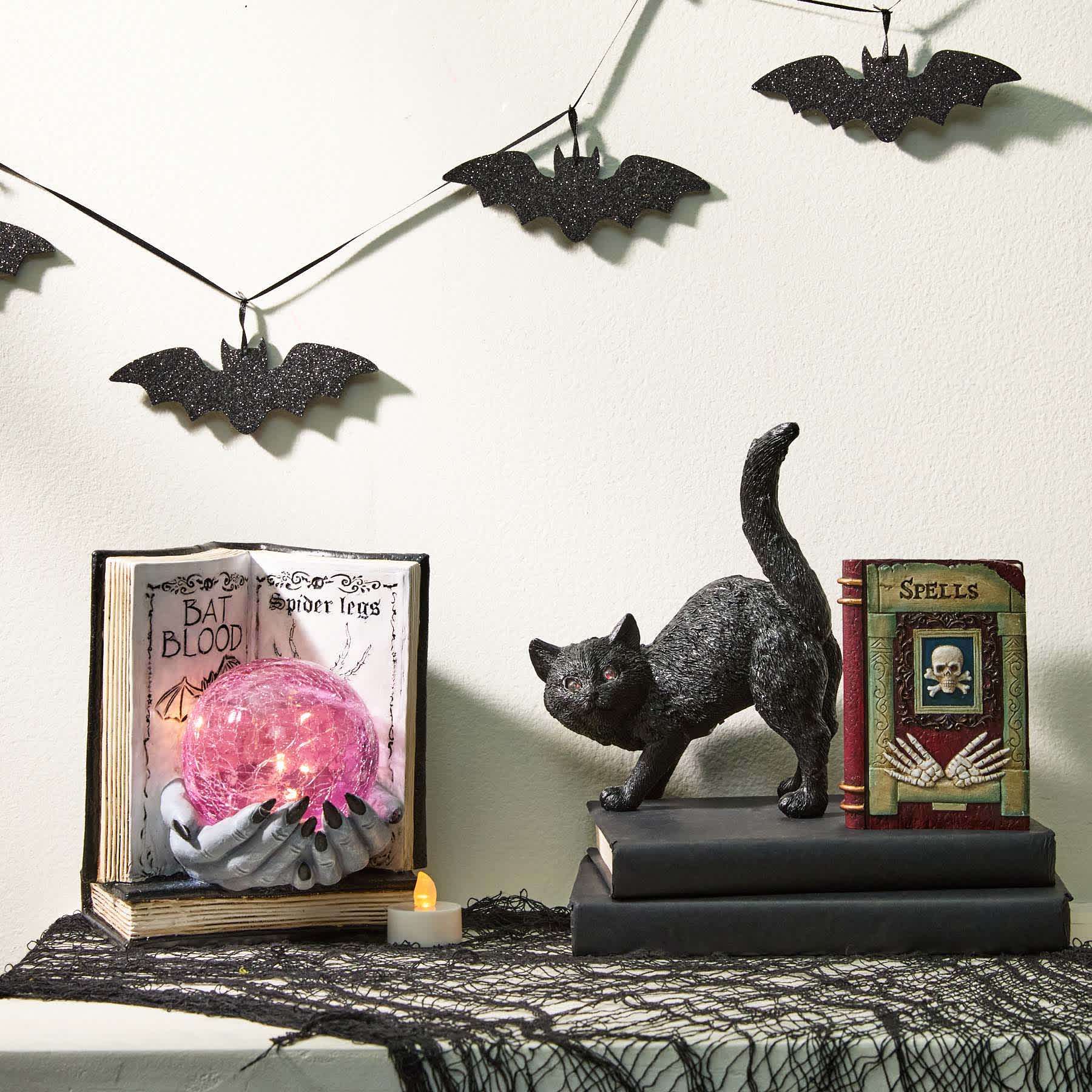 Spellbound Book with LED Ball, 7.5"