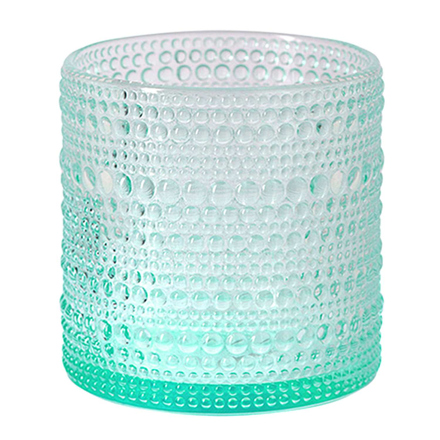 Set of 4 Cyan Blue Spectra Double Old Fashioned Glasses, 13oz