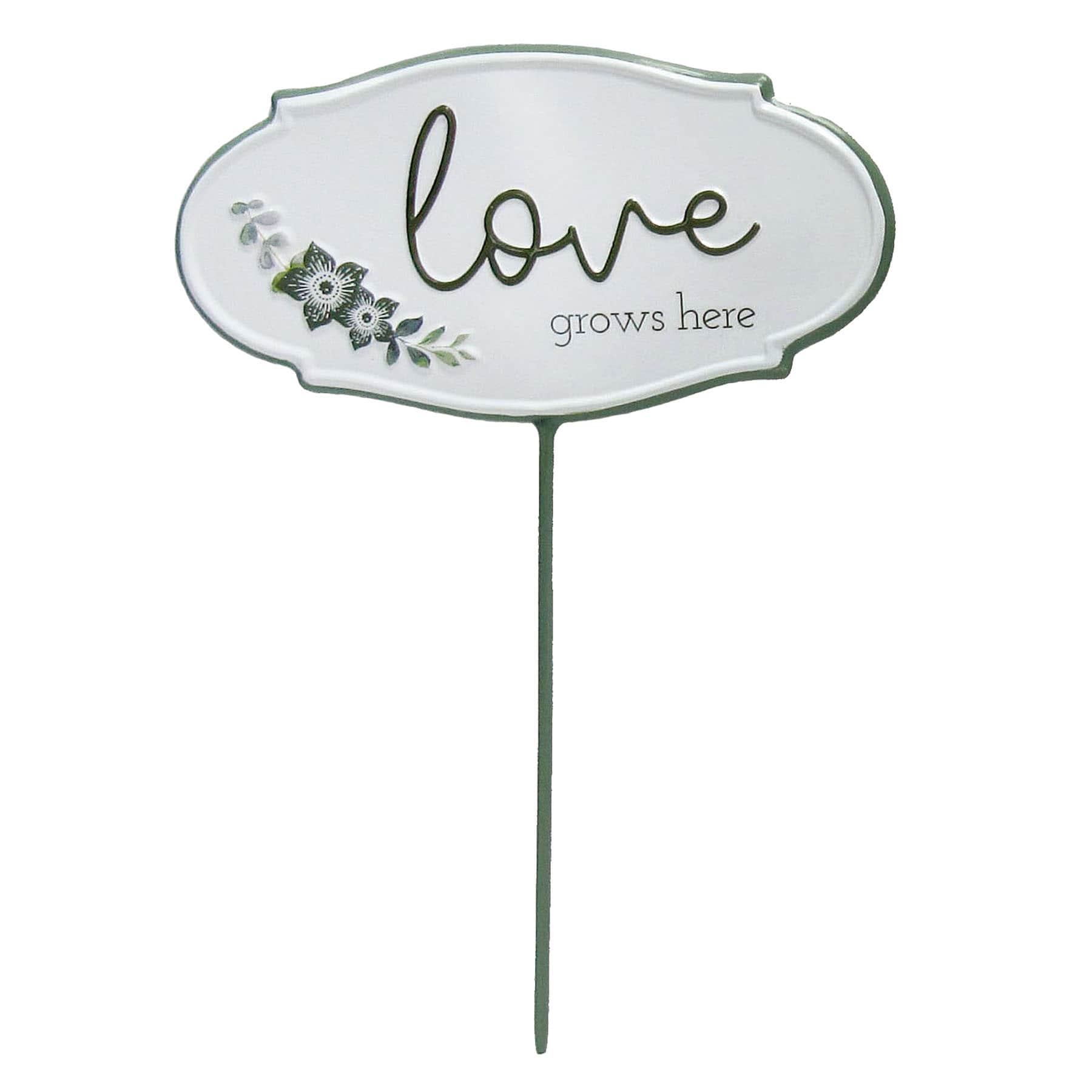 Honeybloom Love Metal Yard Pick, 14"