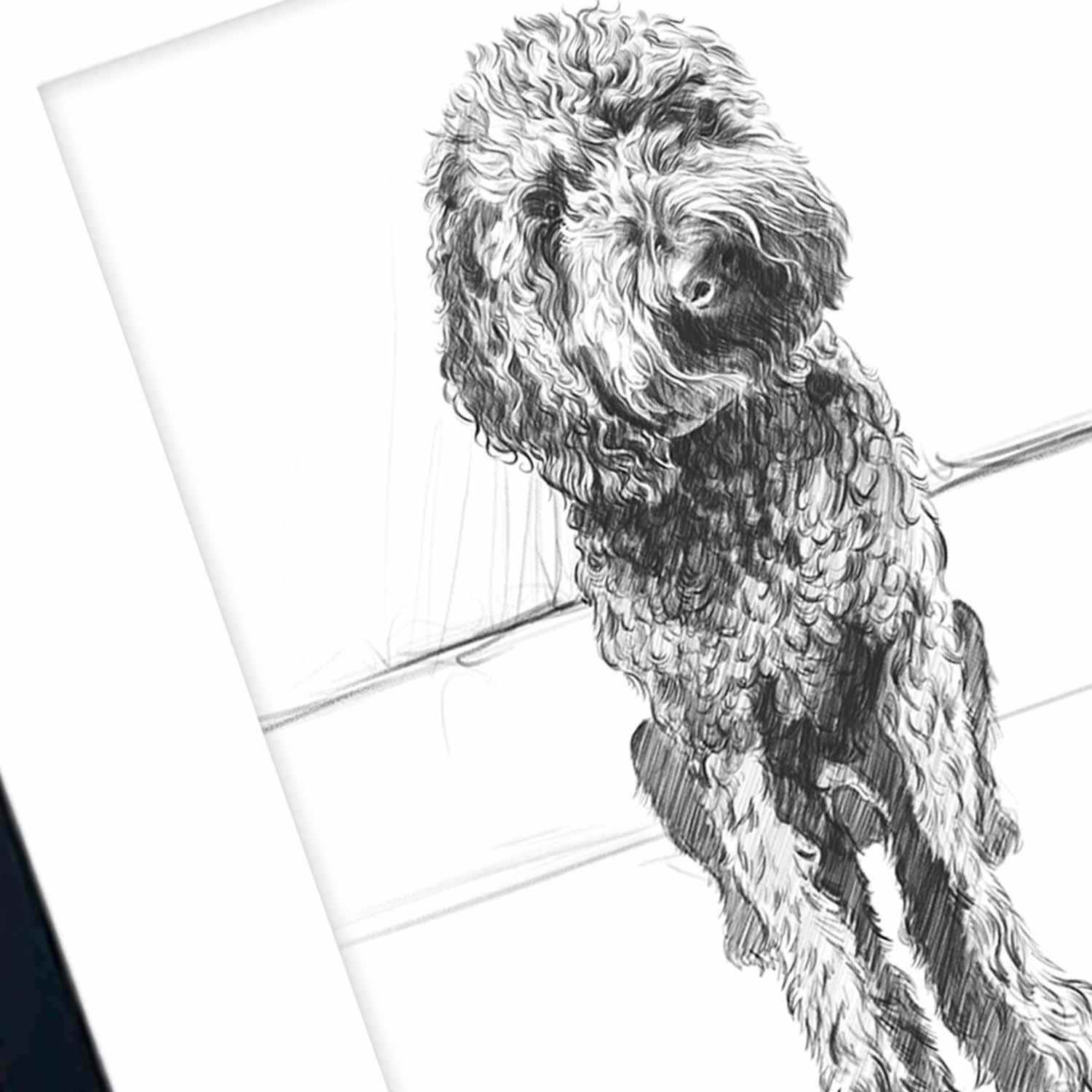 Glass Framed Good Boy Wall Art, 24x20