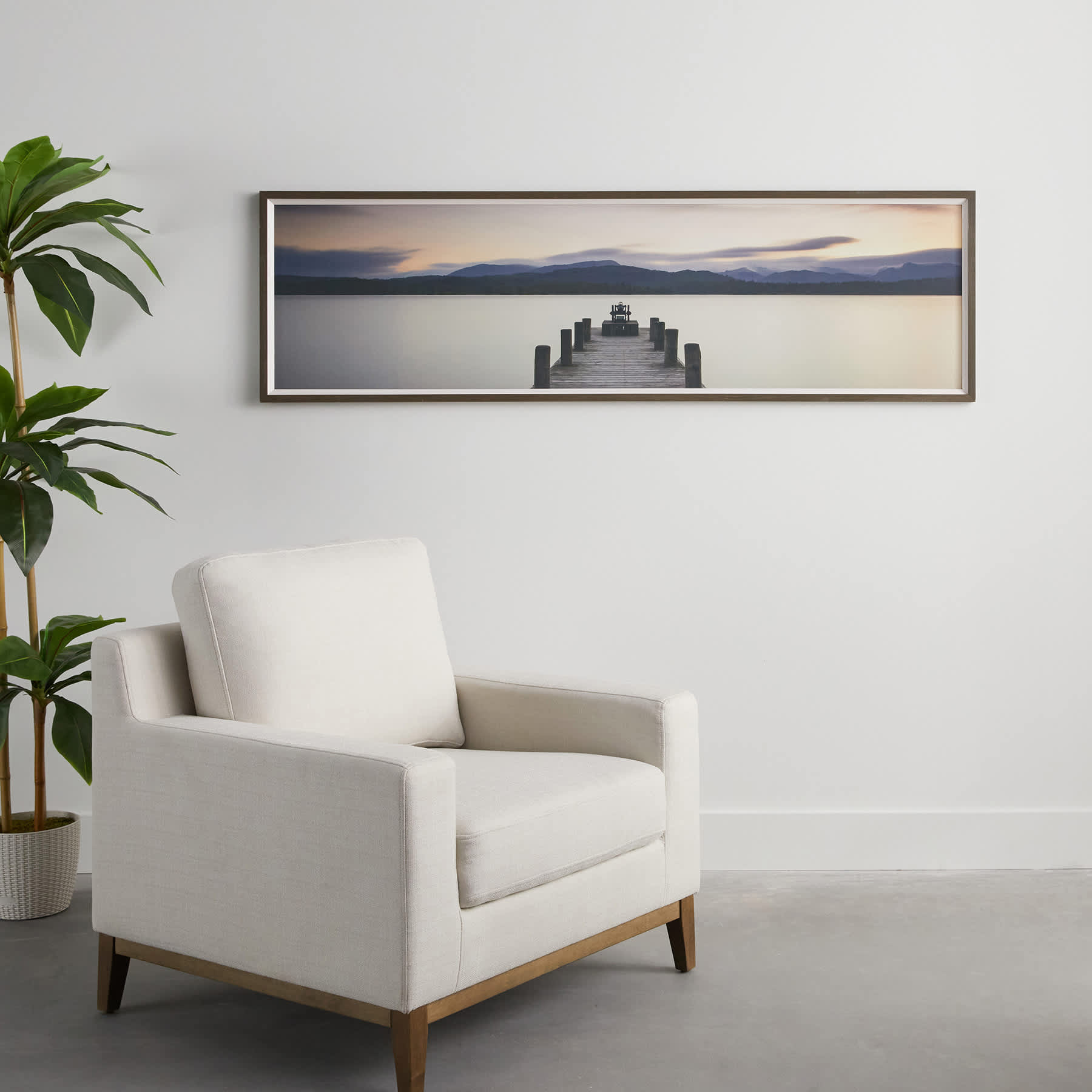 Lake District Framed Canvas Wall Art, 68x20