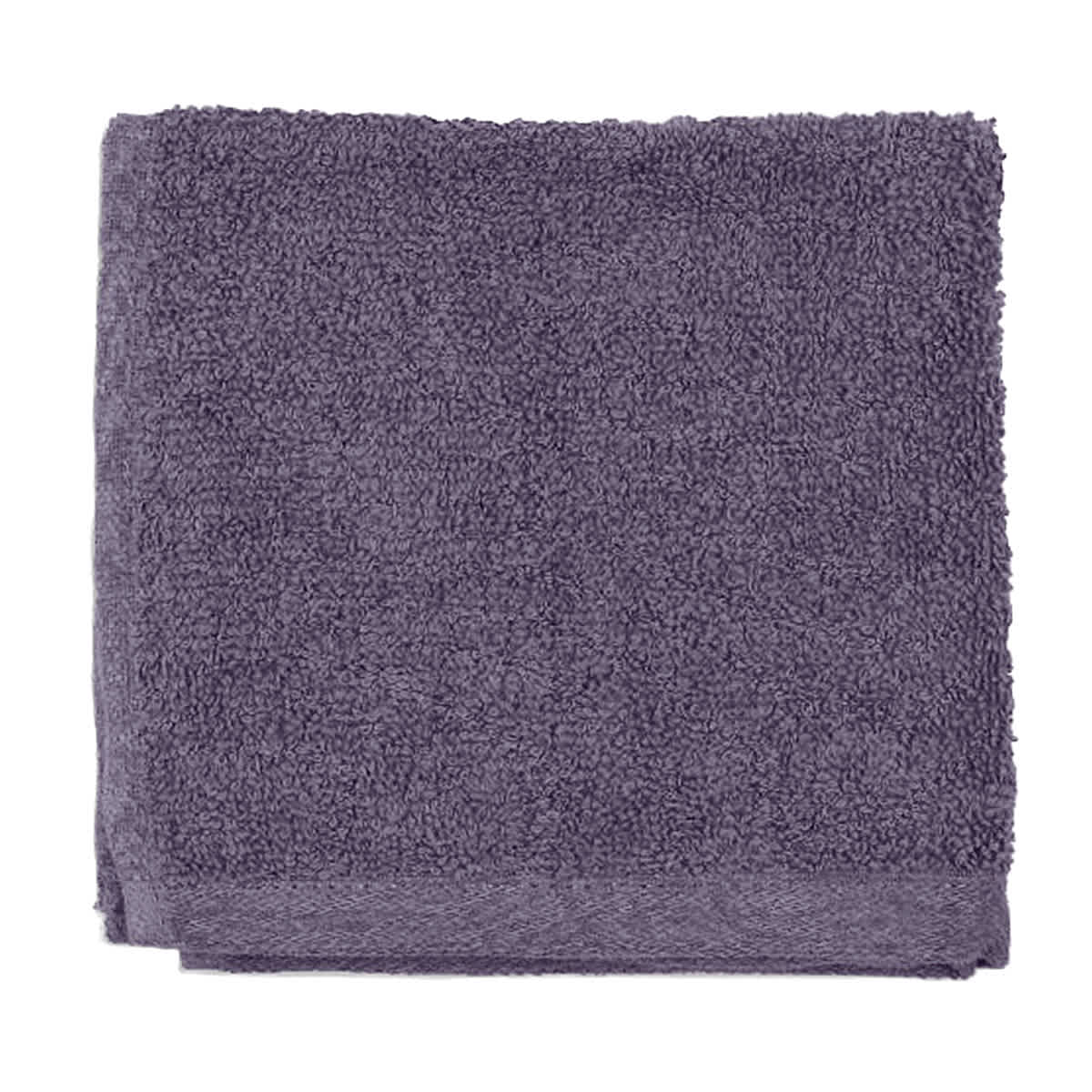Essential Solid Purple Washcloth, 13"
