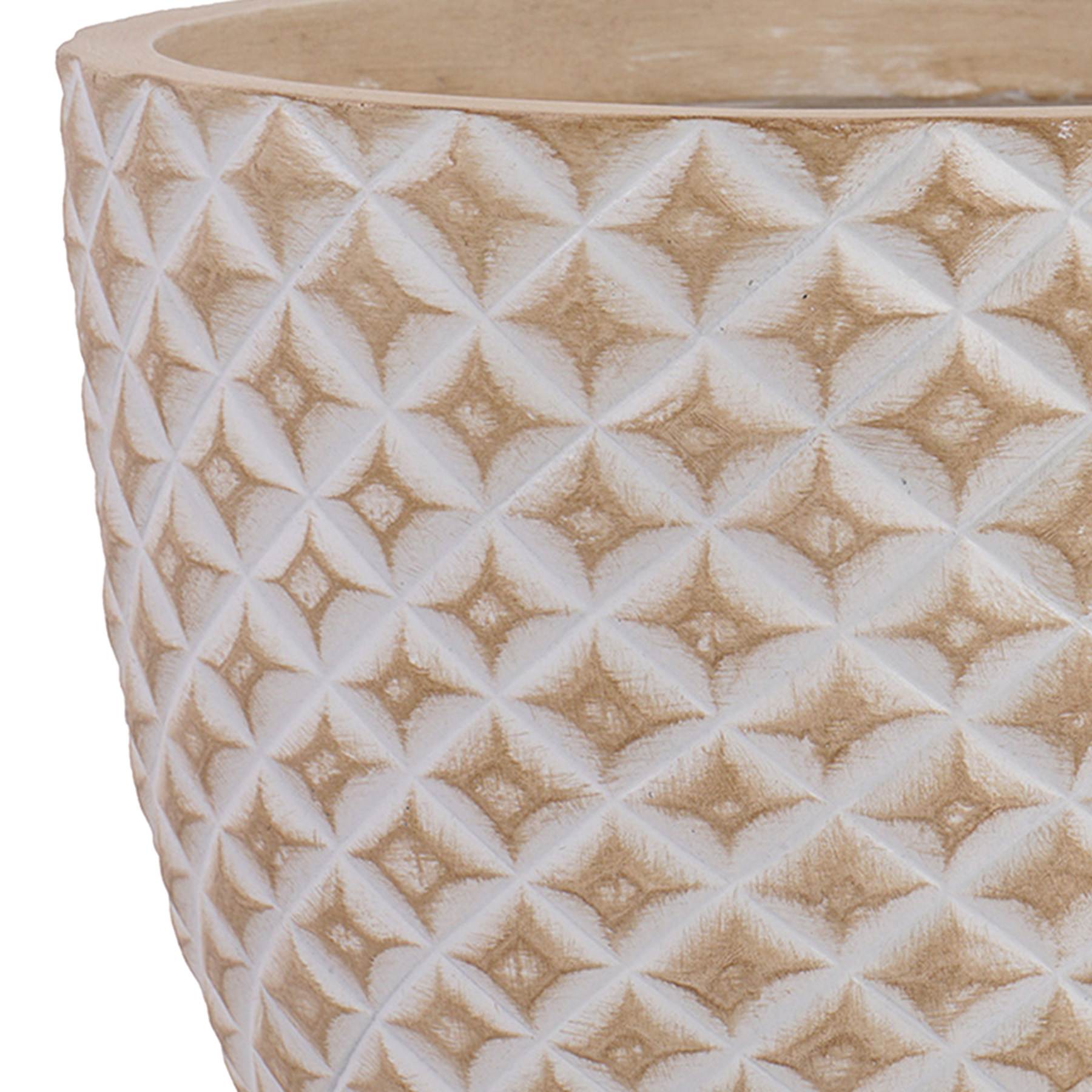 Honeybloom Tan Pineapple Outdoor Planter, Large