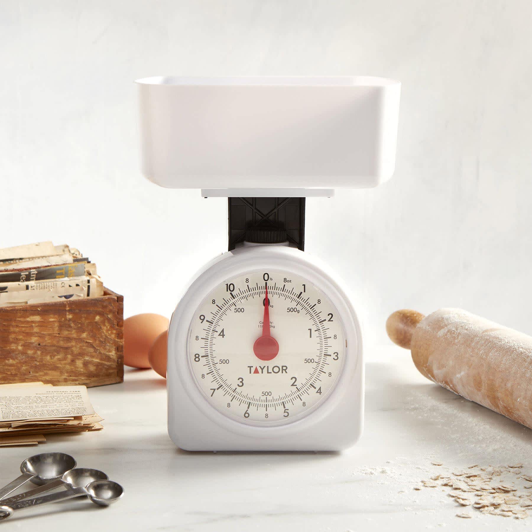 Taylor White Mechanical Food Scale, 11lb