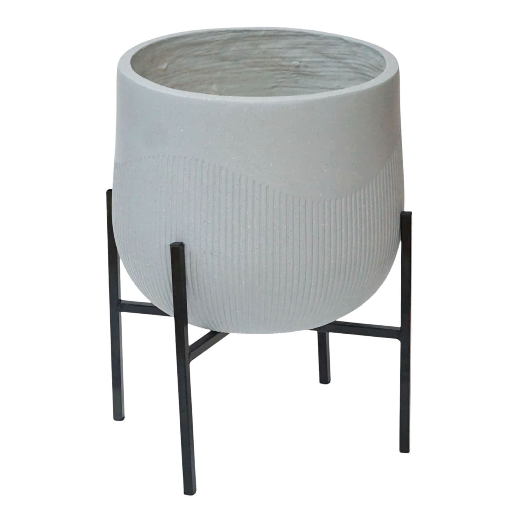 Grey Planter Stand, Medium