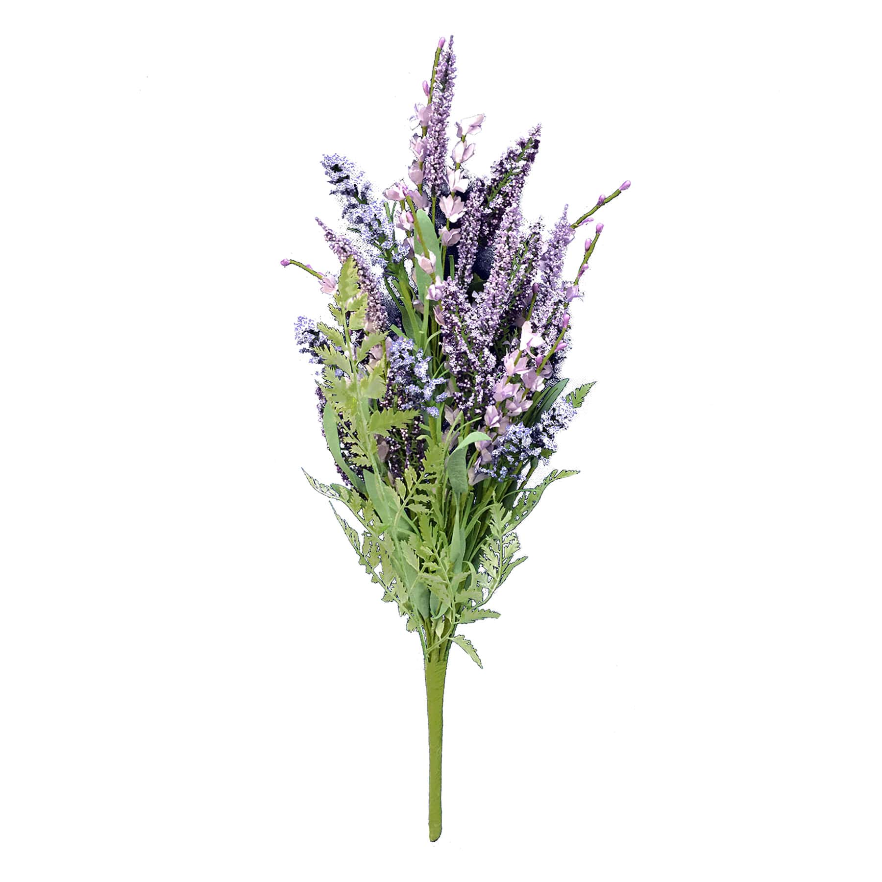 Purple Heather Floral Spray, 21"