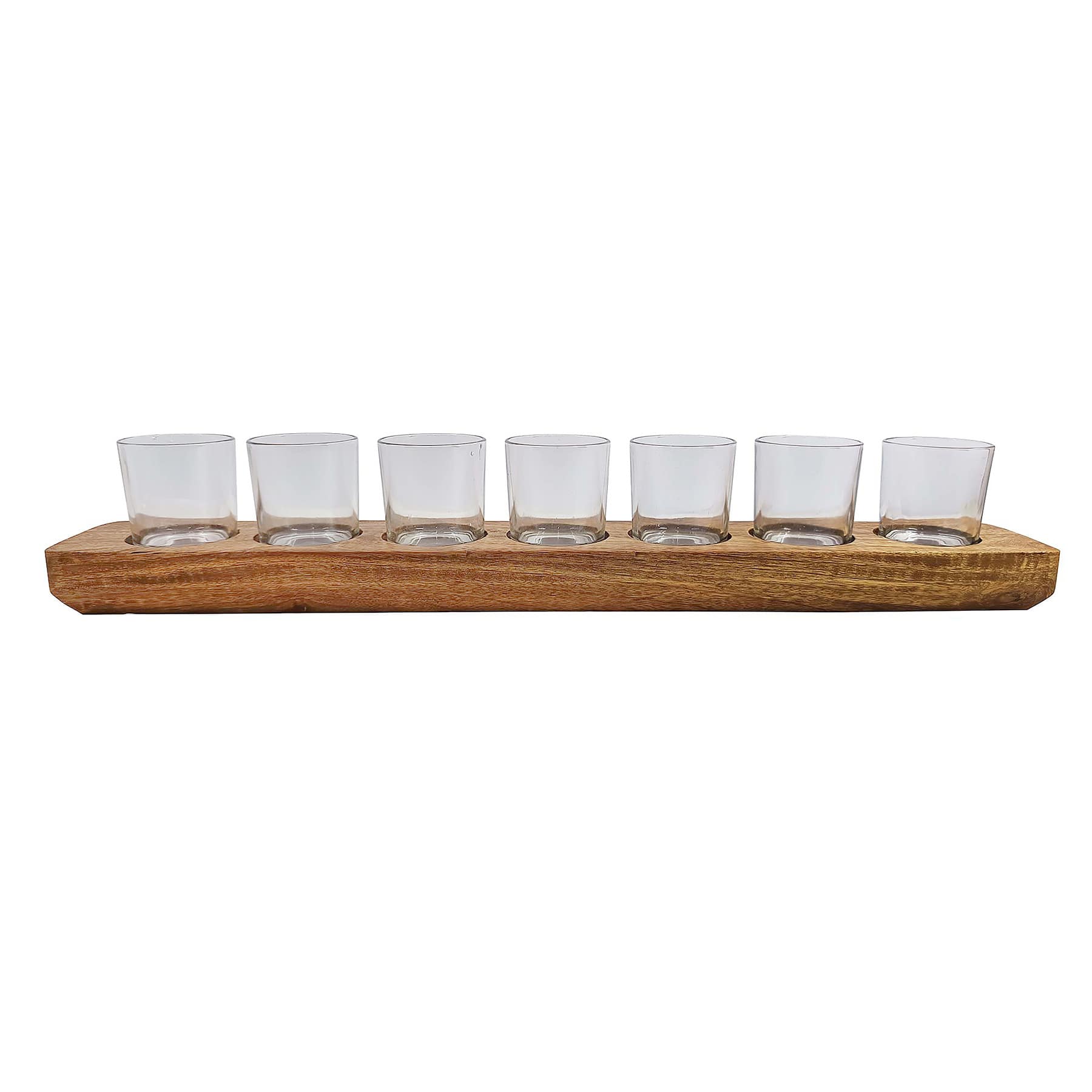 Brown Wooden Centerpiece Candle Holder, 26"