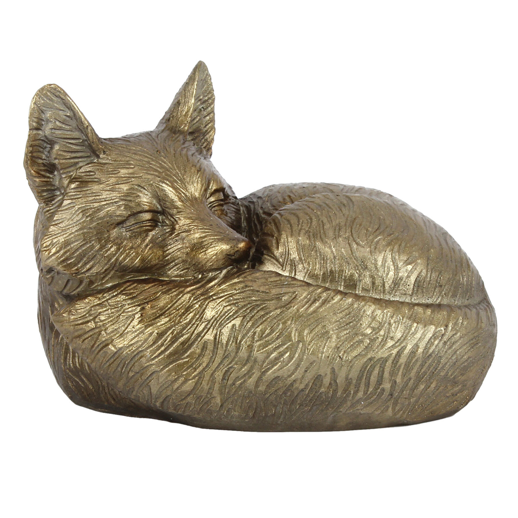 Gold Fox Figurine, 3"