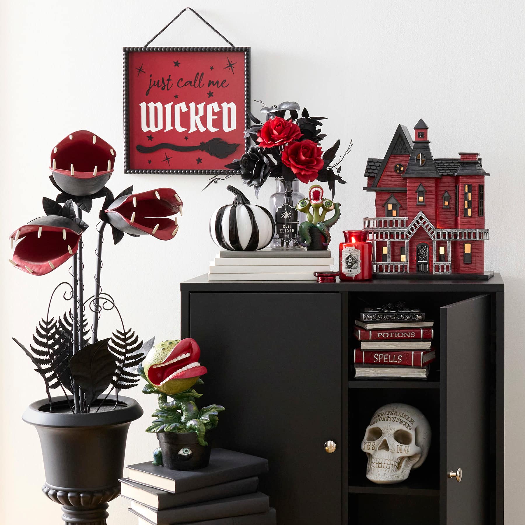 Spellbound Books with Spider, 7.4"