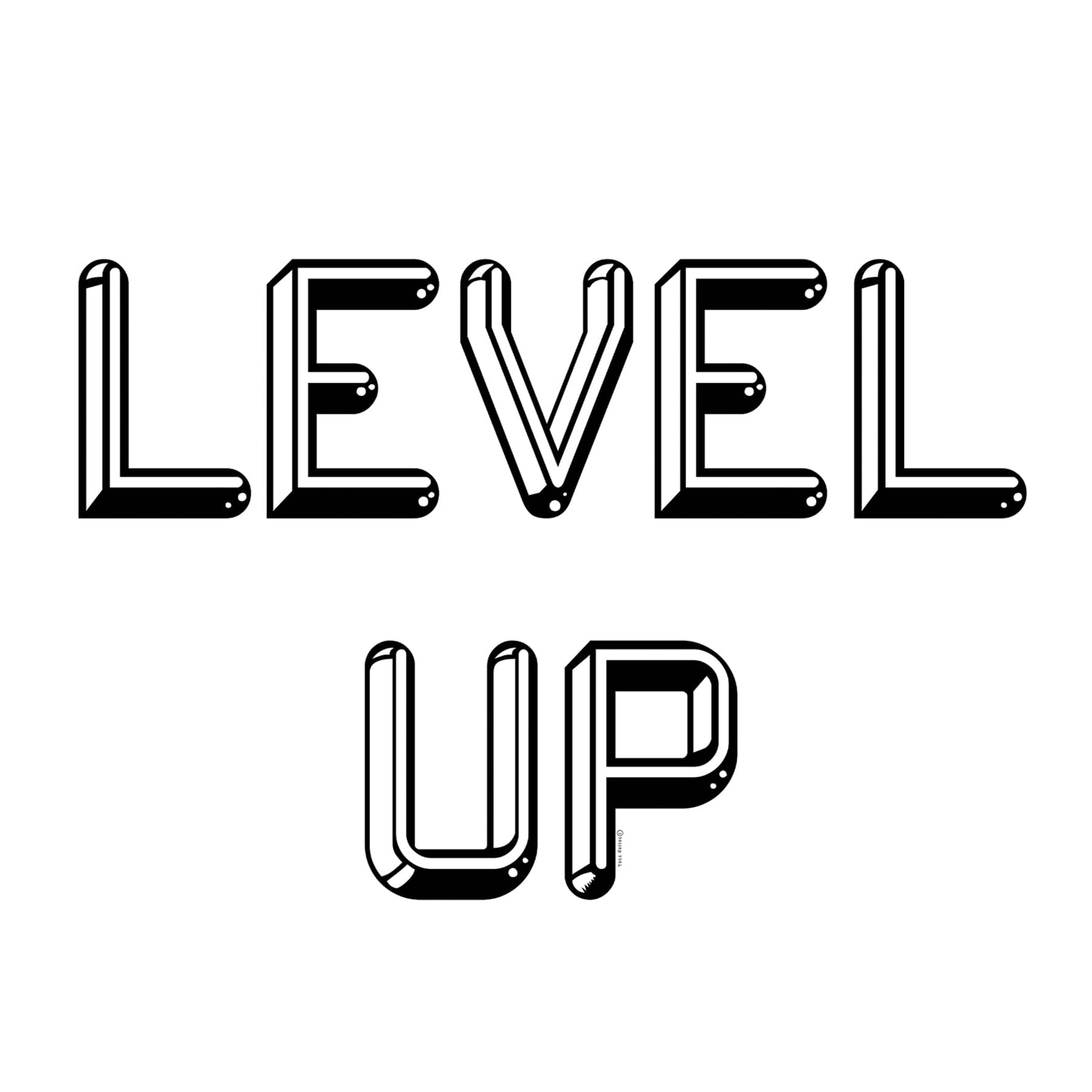 Level Up Wall Decor, 12"