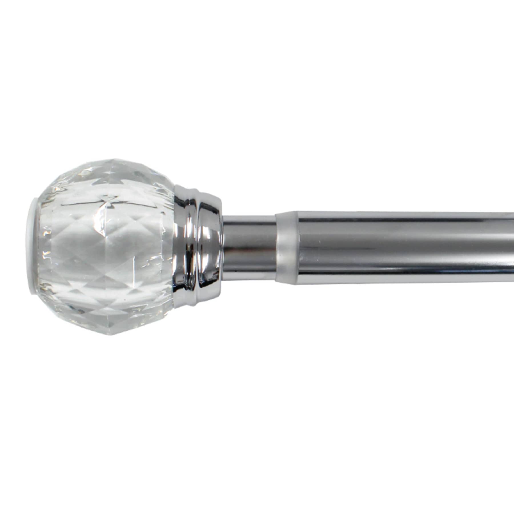 Acrylic Shower Tension Rod, 42-72"