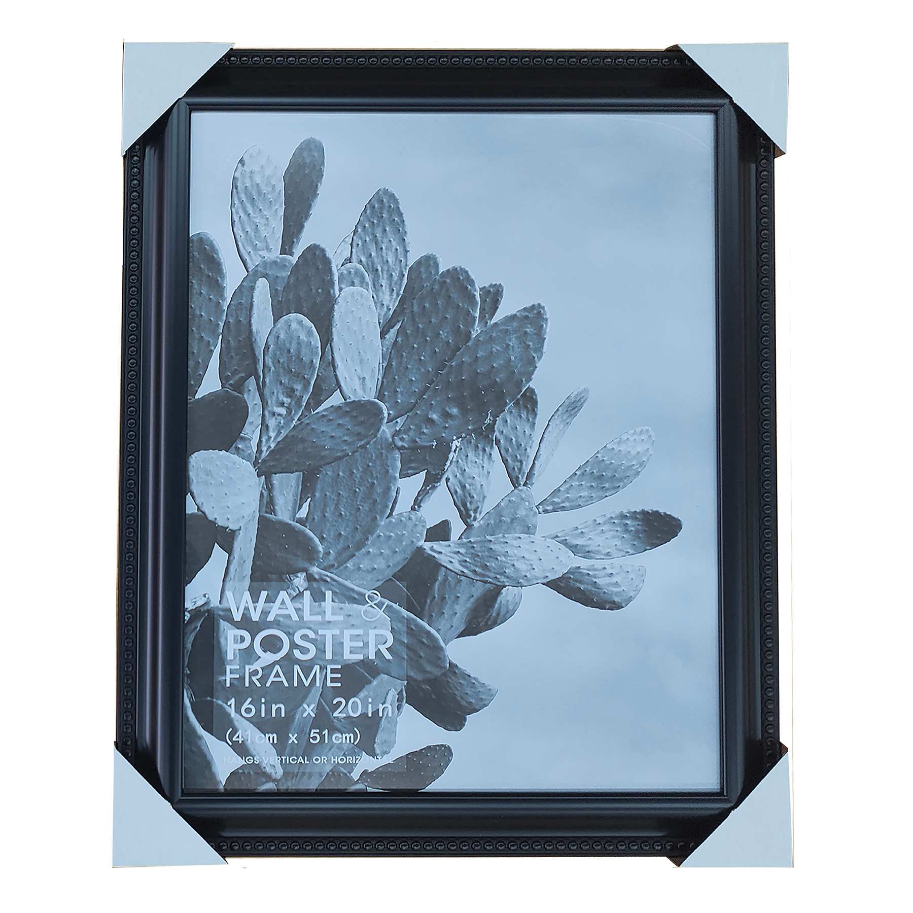 Wide Black Bead Poster Wall Frame, 16x20