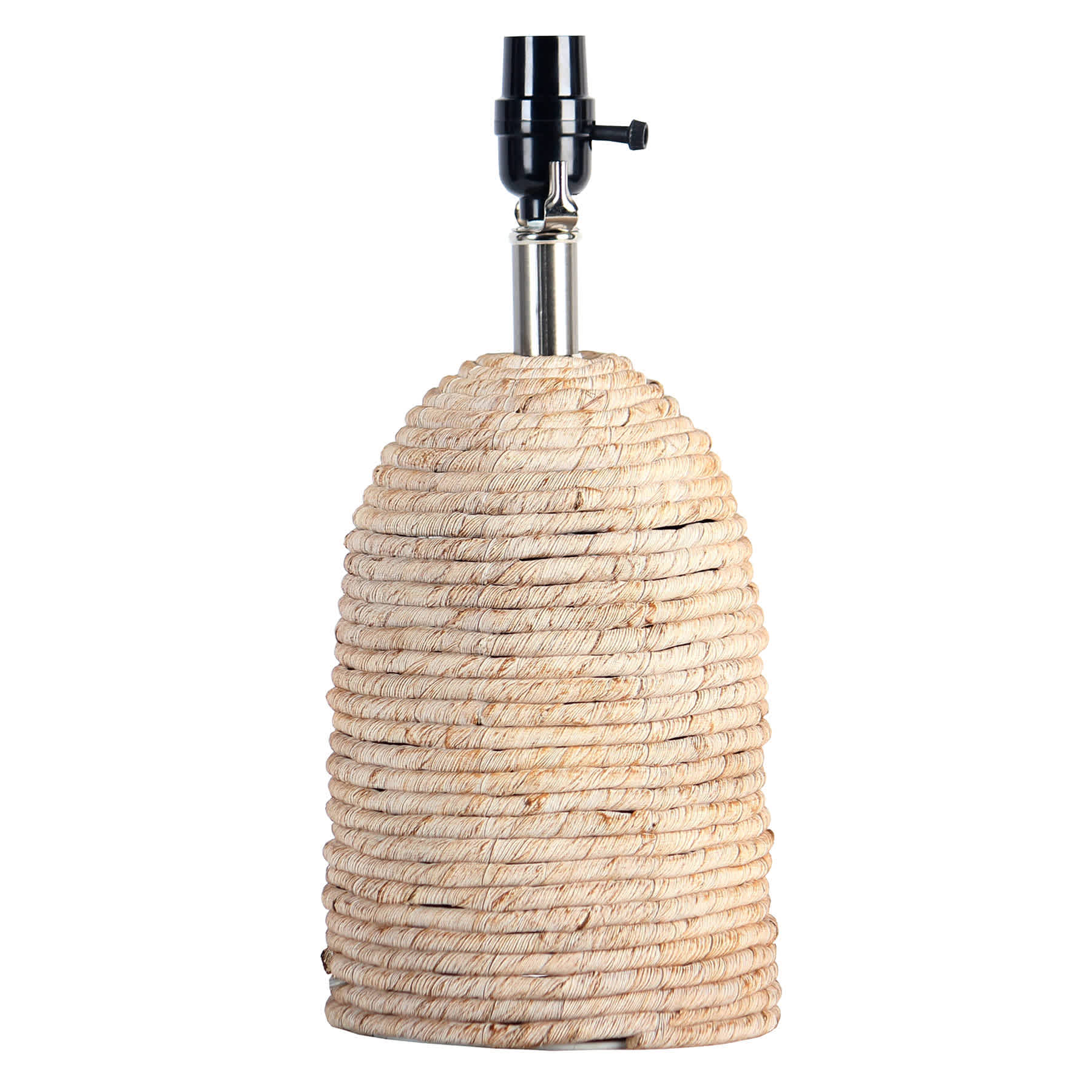 Ty Pennington Natural Rope Small Lamp Base, 15"