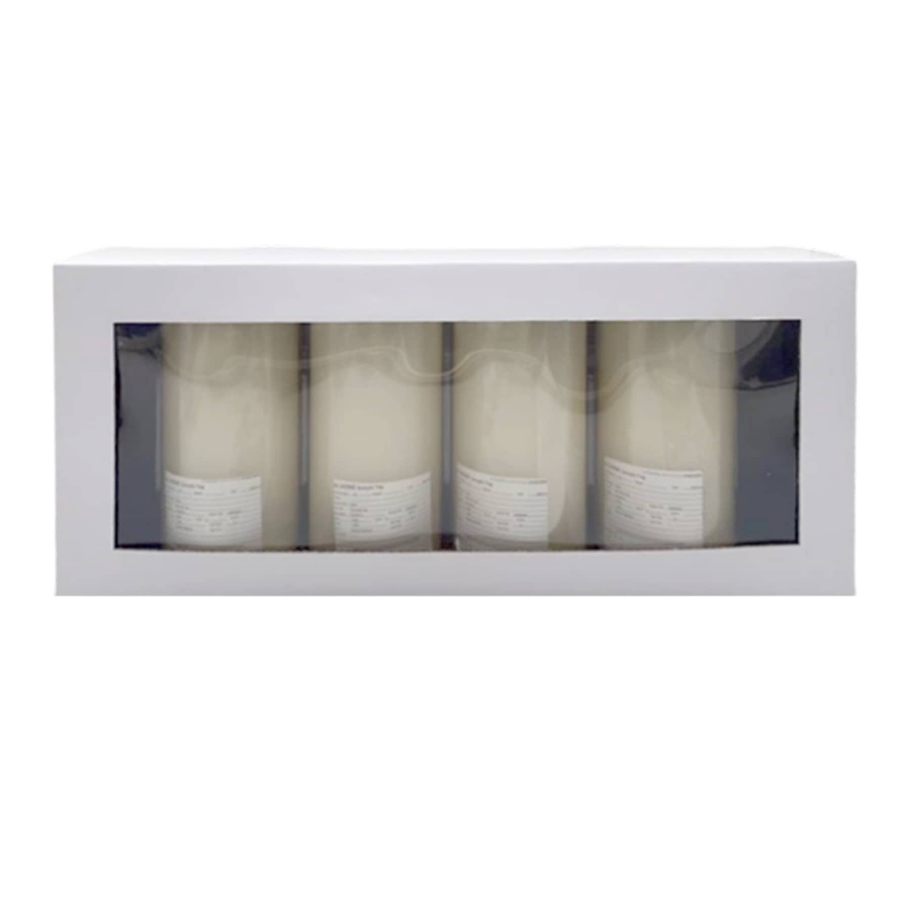 4Pk Ivory Pillars 3x6 Candle