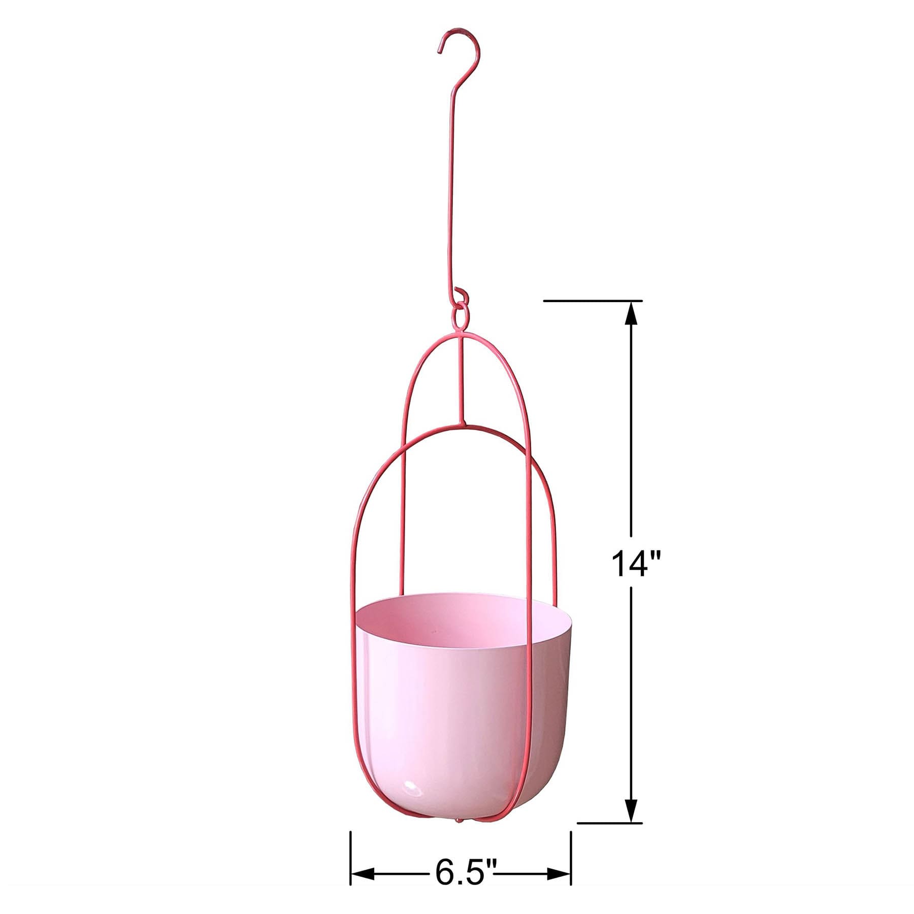 Pink Hanging Planter, 6"