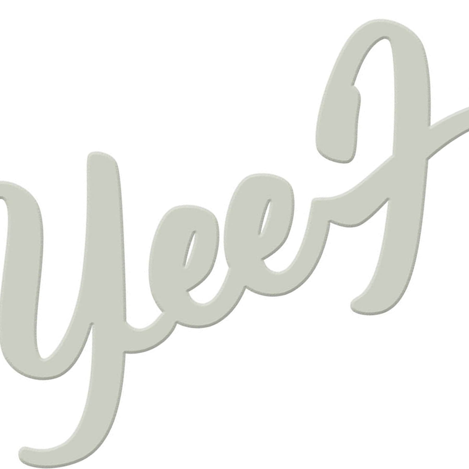 Metal Yee-Haw Sign, 8x24