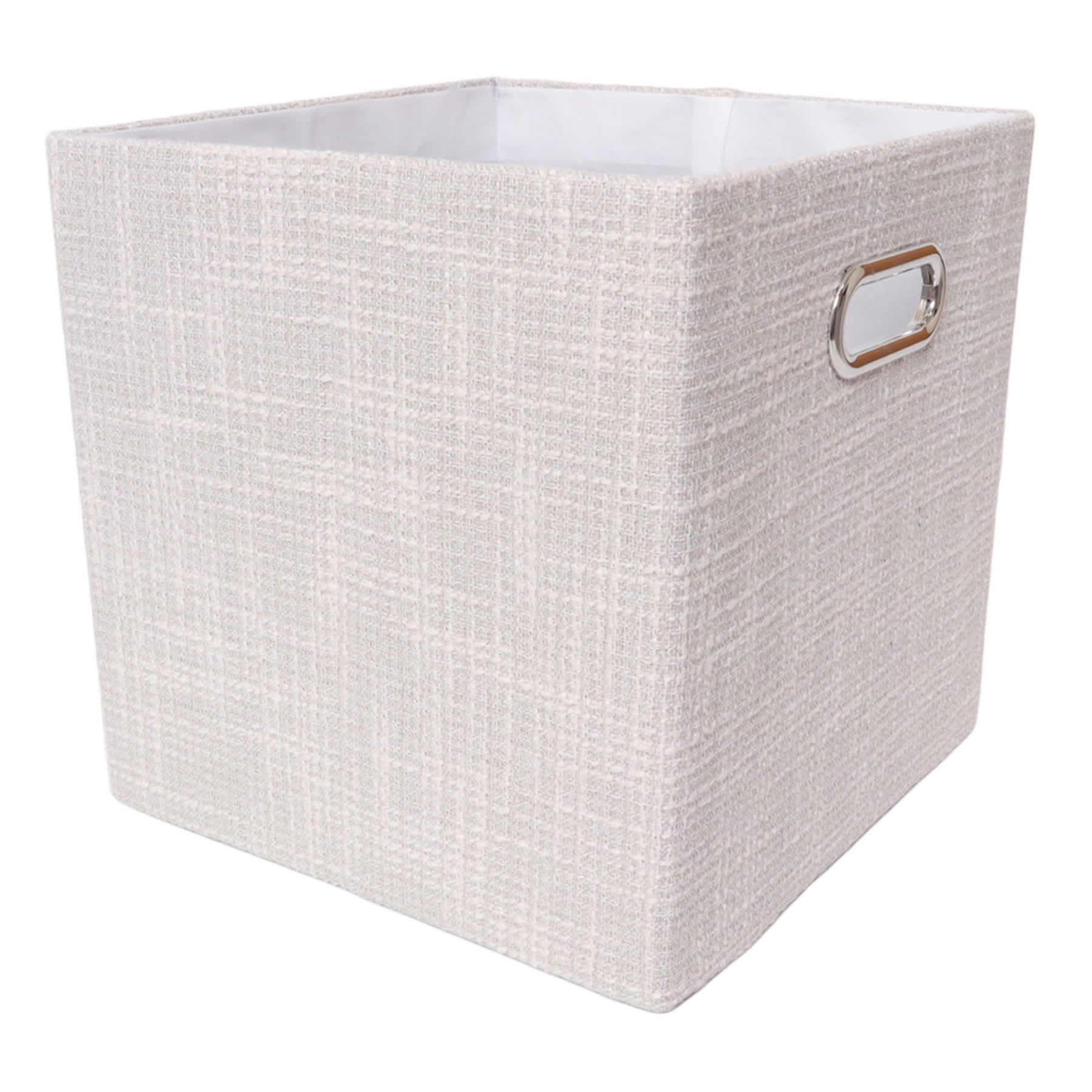 Tan Square Foldable Modular Storage Cube