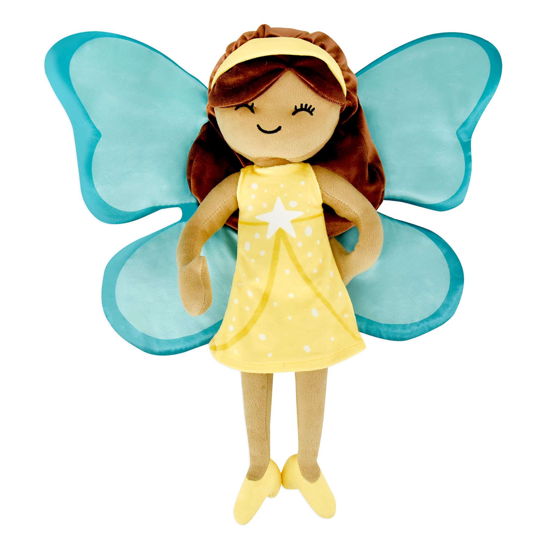 Tiny Dreamers Yellow Dress Fairy Pillow, 18"