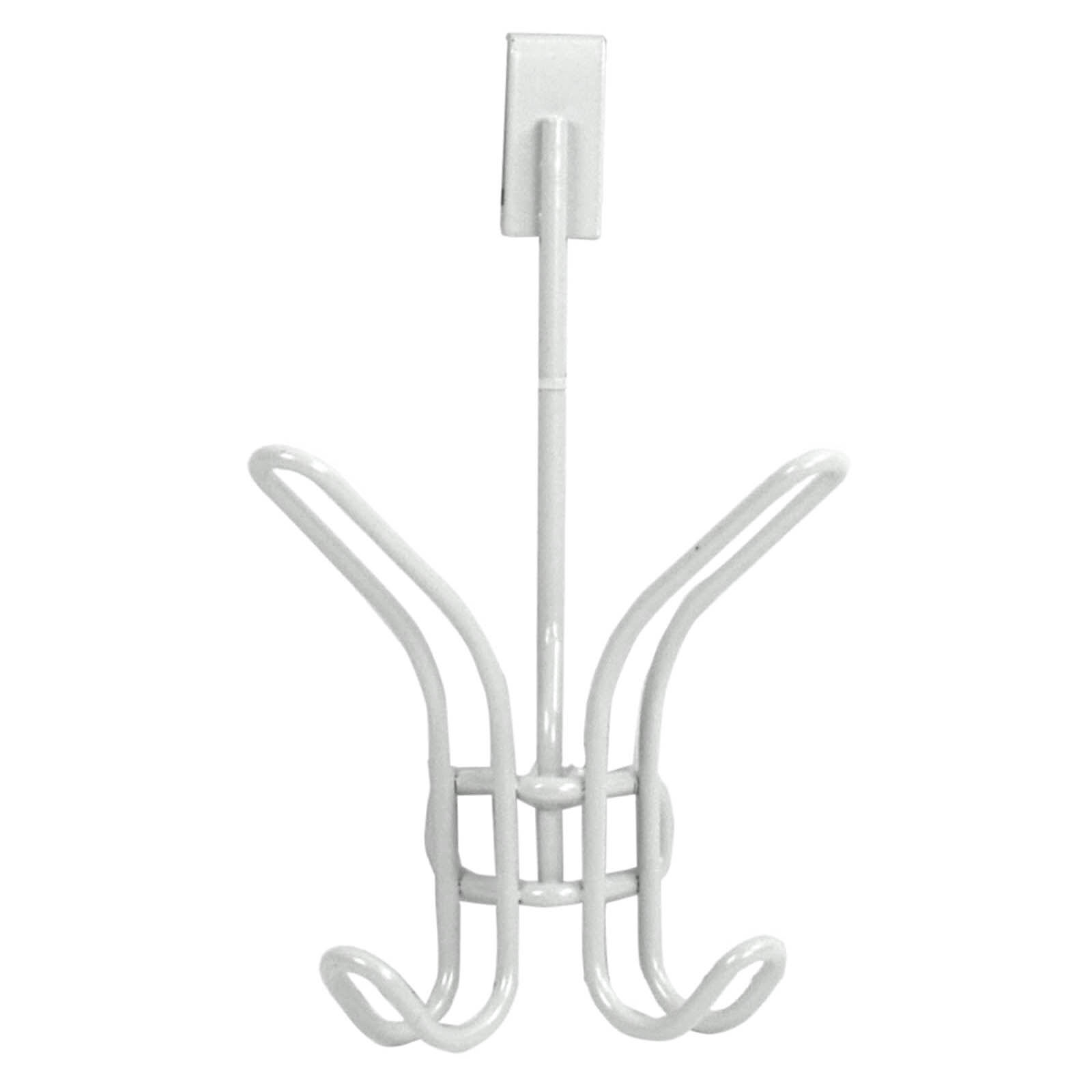 2-Hook Over the Door Hanger, White