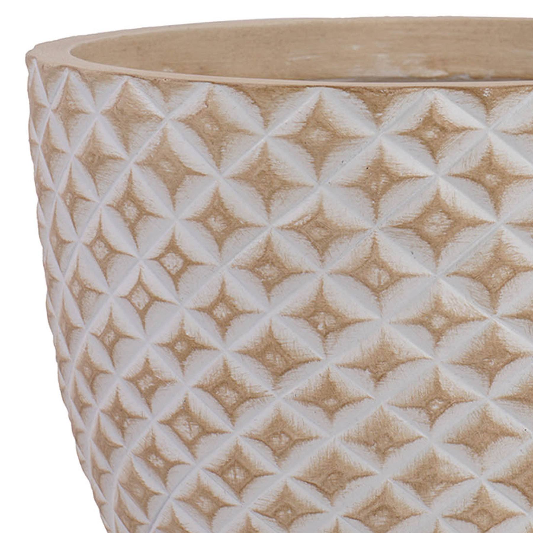 Honeybloom Tan Pineapple Outdoor Planter, Small