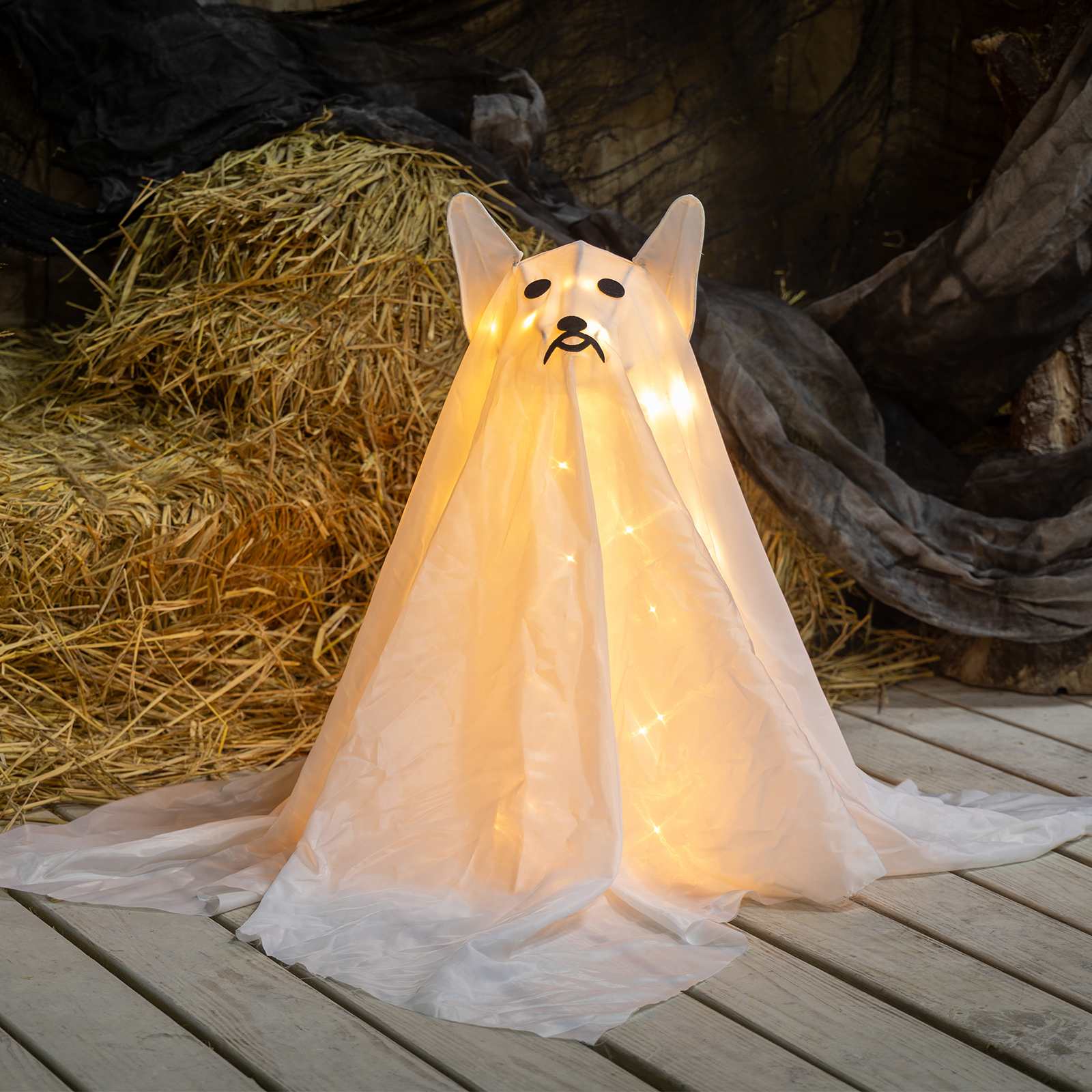Lighted Ghost Dog, 2'