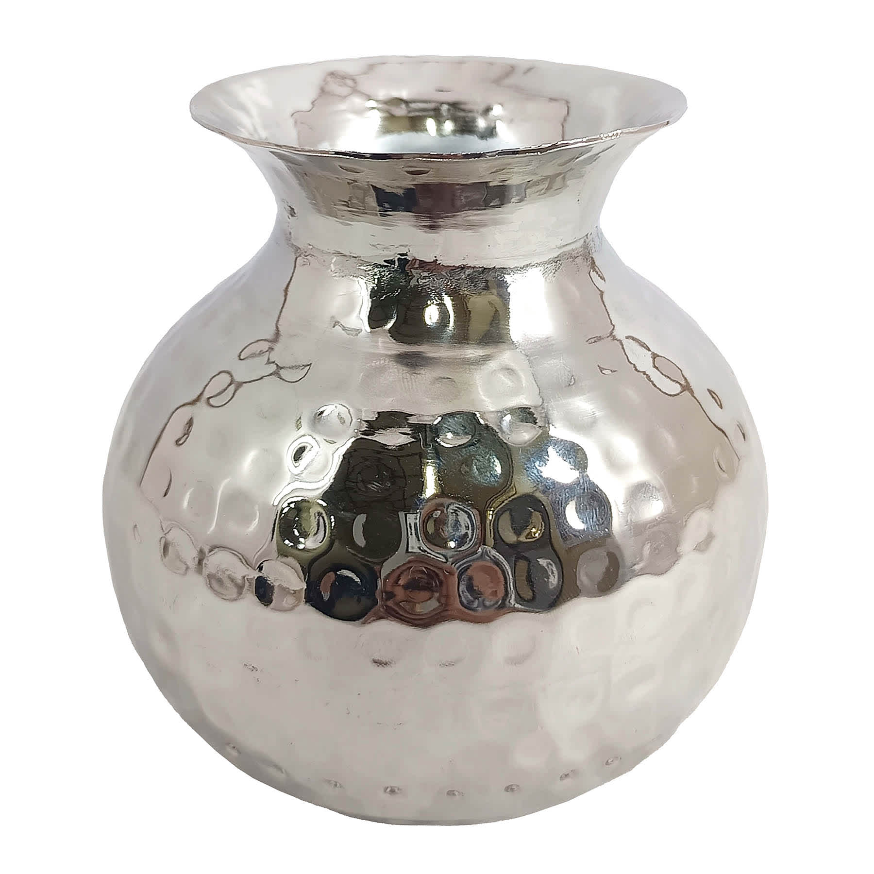 Found & Fable Hammered Metal Bud Vase, 4"