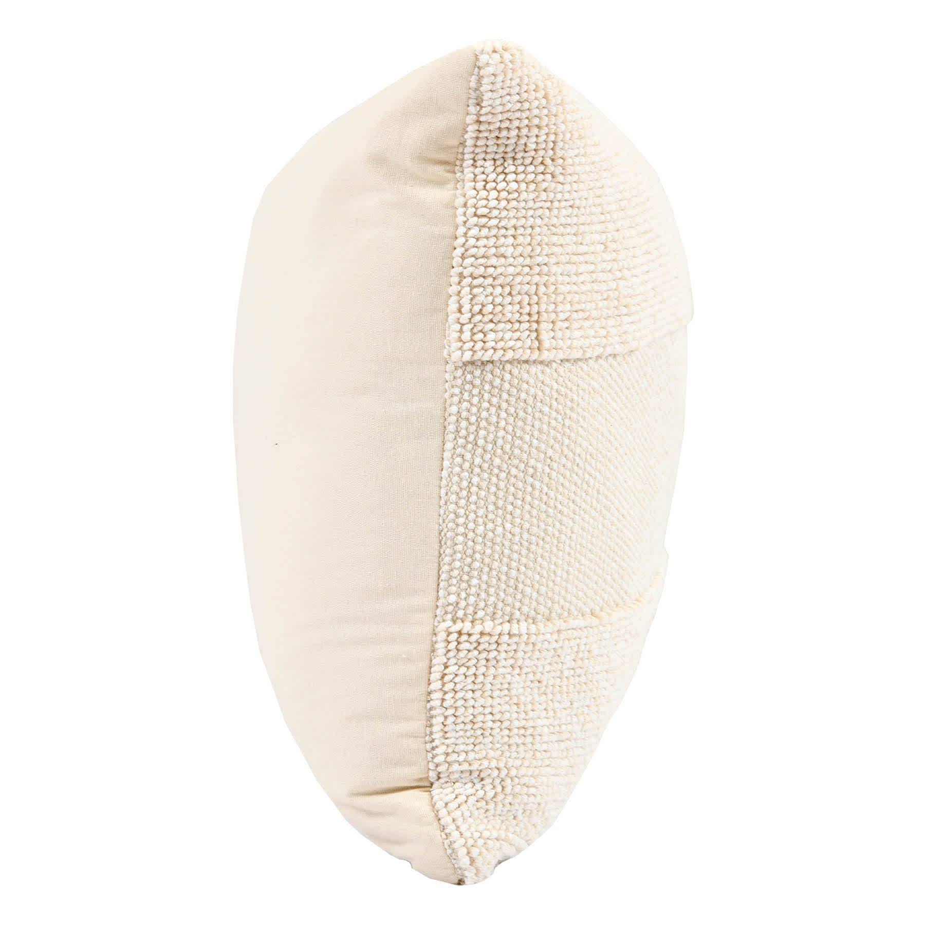 Crosby St. Beige Two-Toned Woven Throw Pillow, 18"