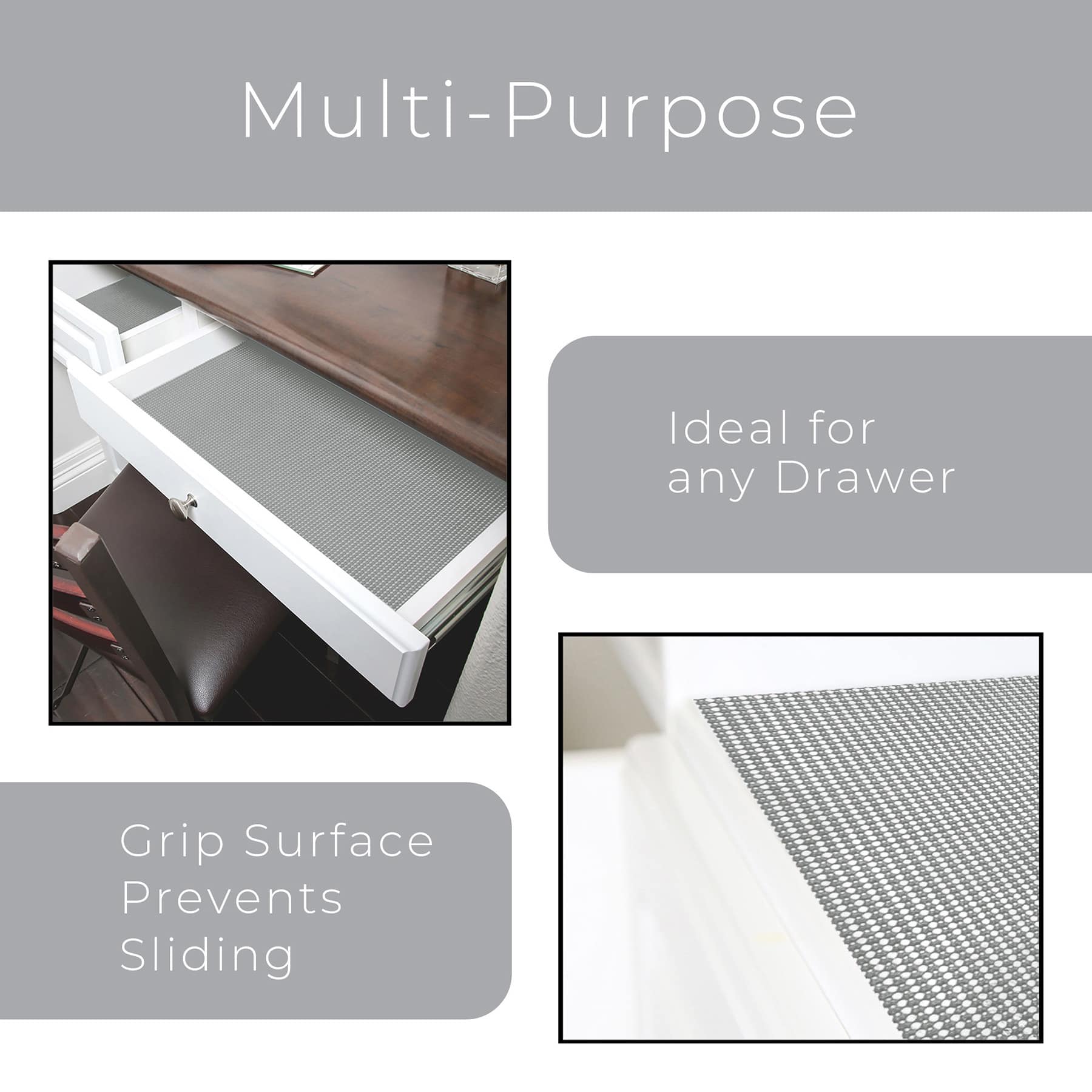 Dark Grey Shelf Liner, 12x120