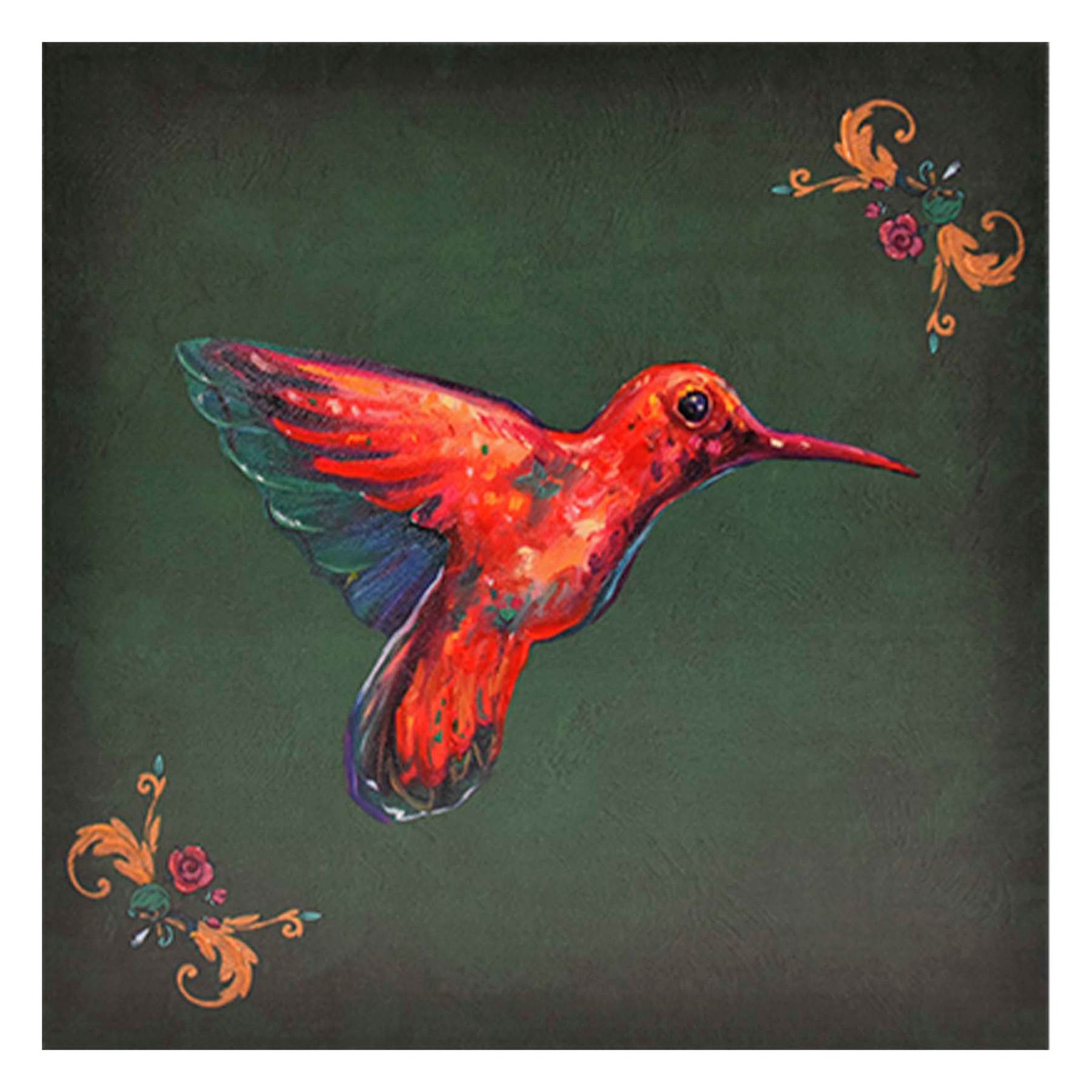 SCADpro Hummingbirds Canvas Wall Art, 12"