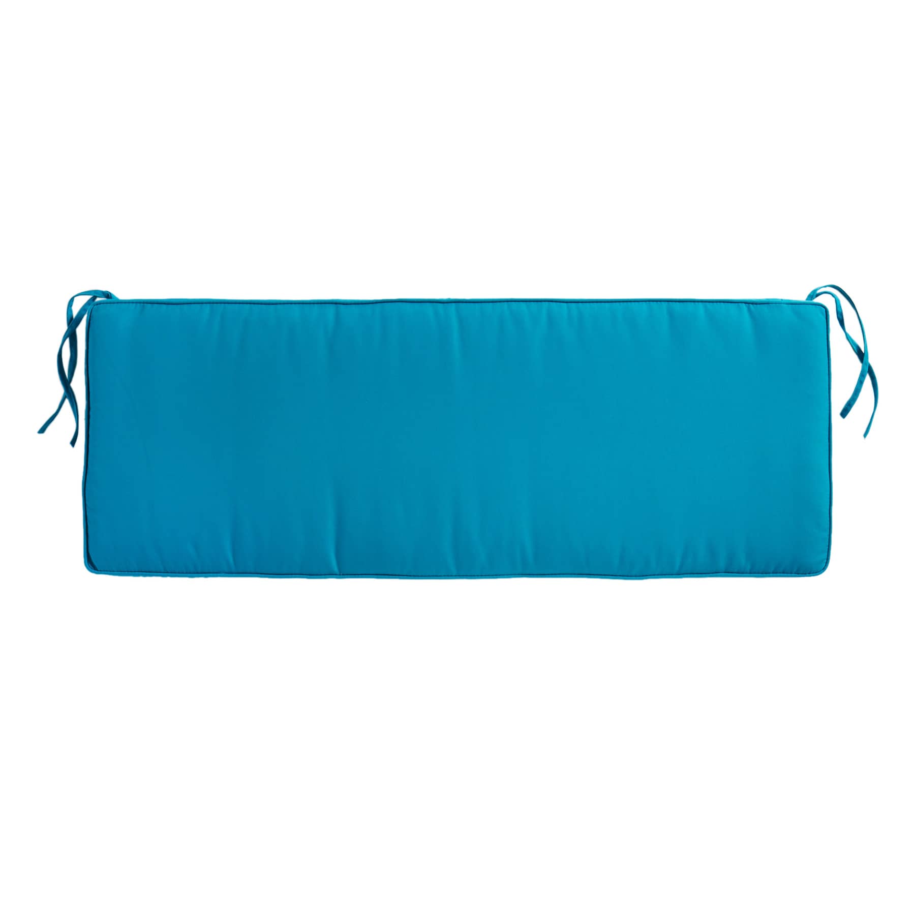 Turquoise Canvas Outdoor Bench Cushion