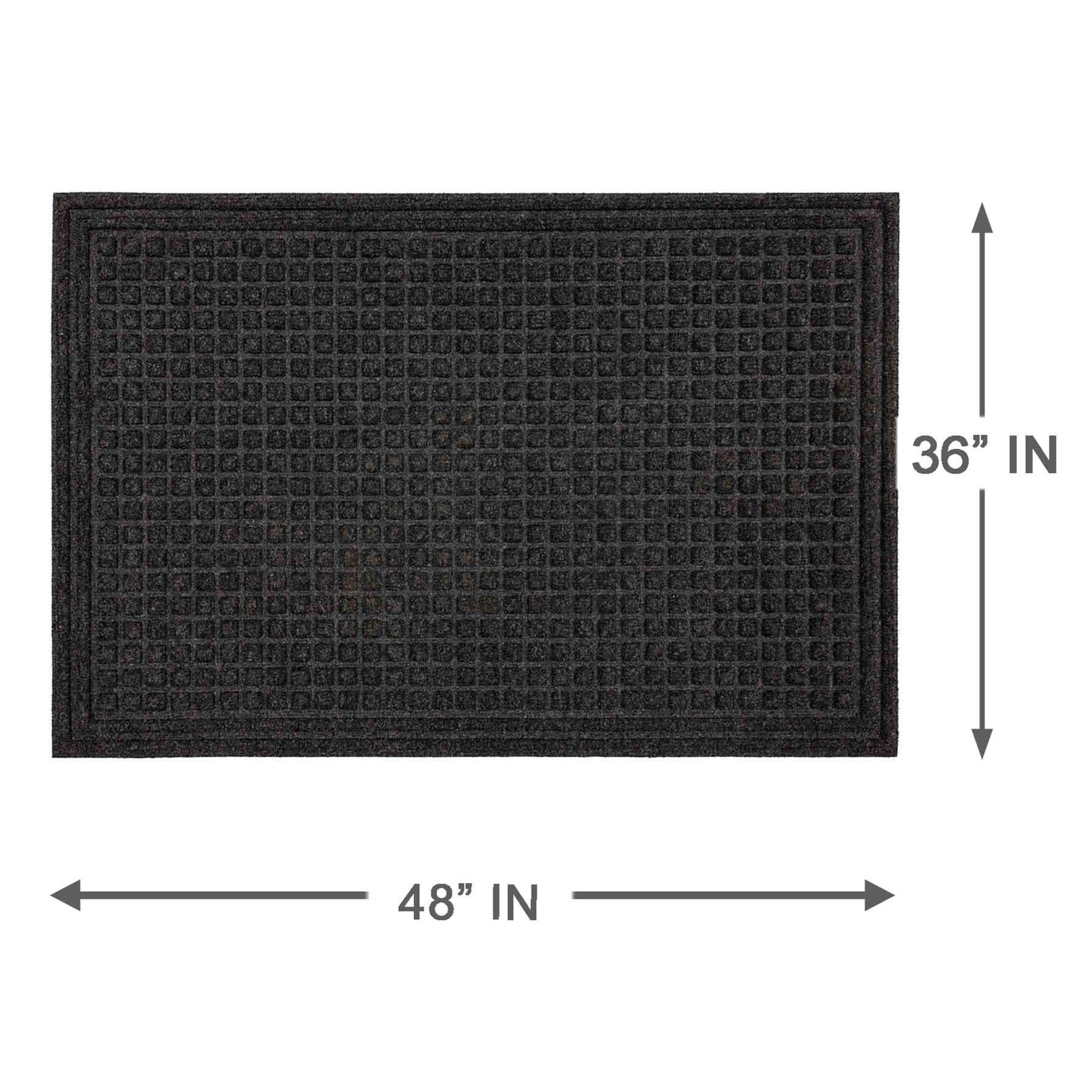 Onyx Waffle Impressions Doormat, 36x48