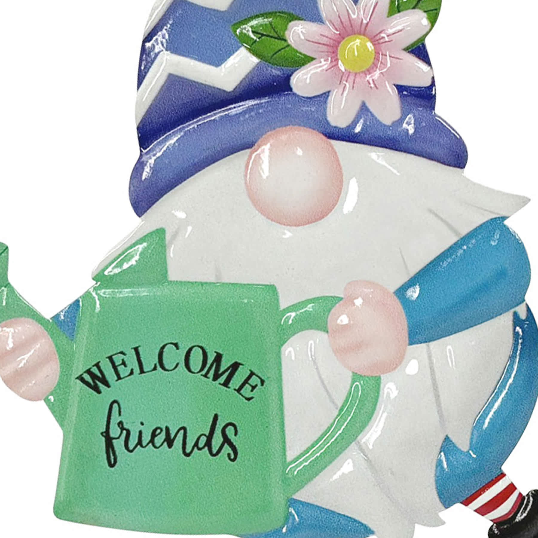 Welcome Friends Gnome Yard Pick, 11.5"