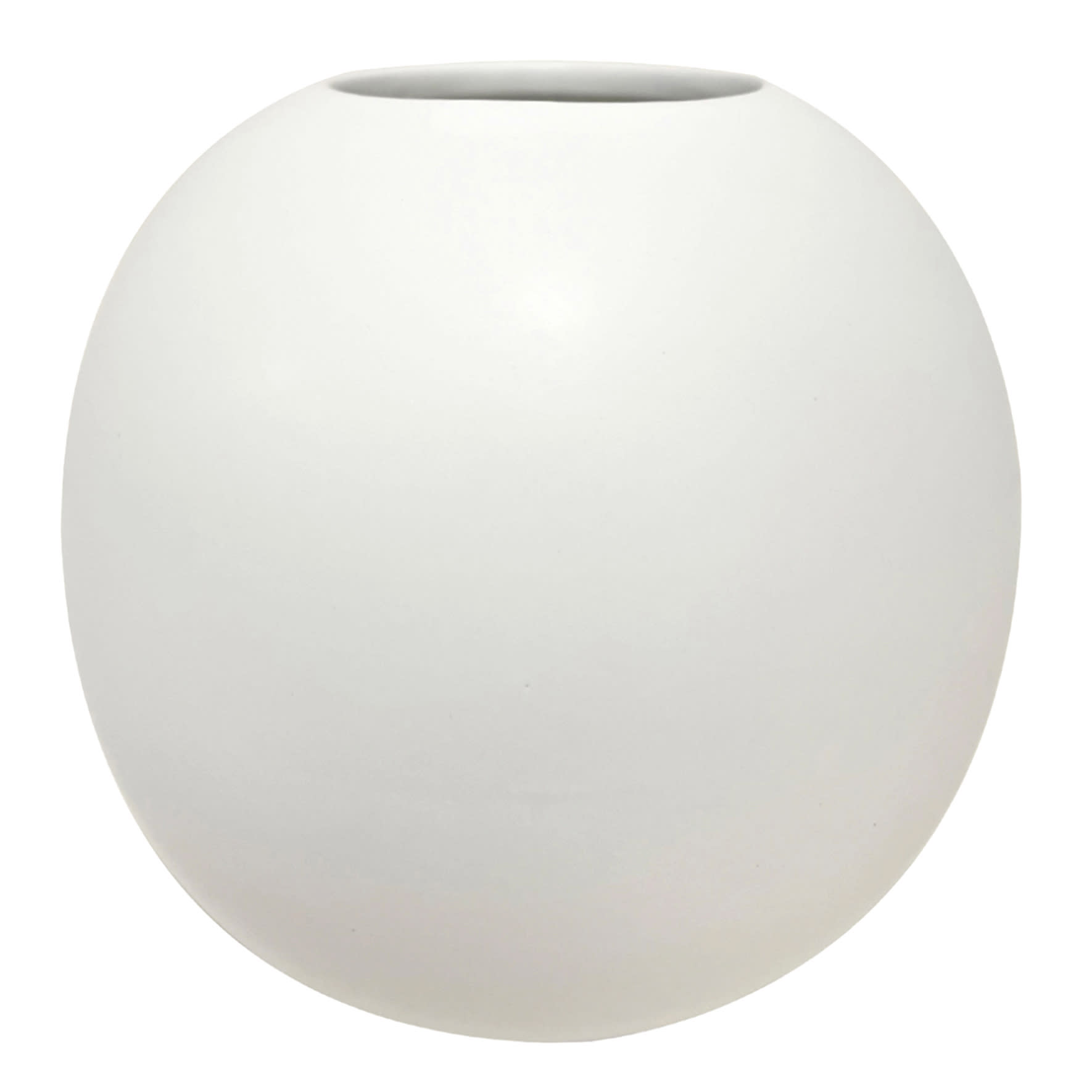 Crosby St. White Ceramic Orb Vase, 5x4