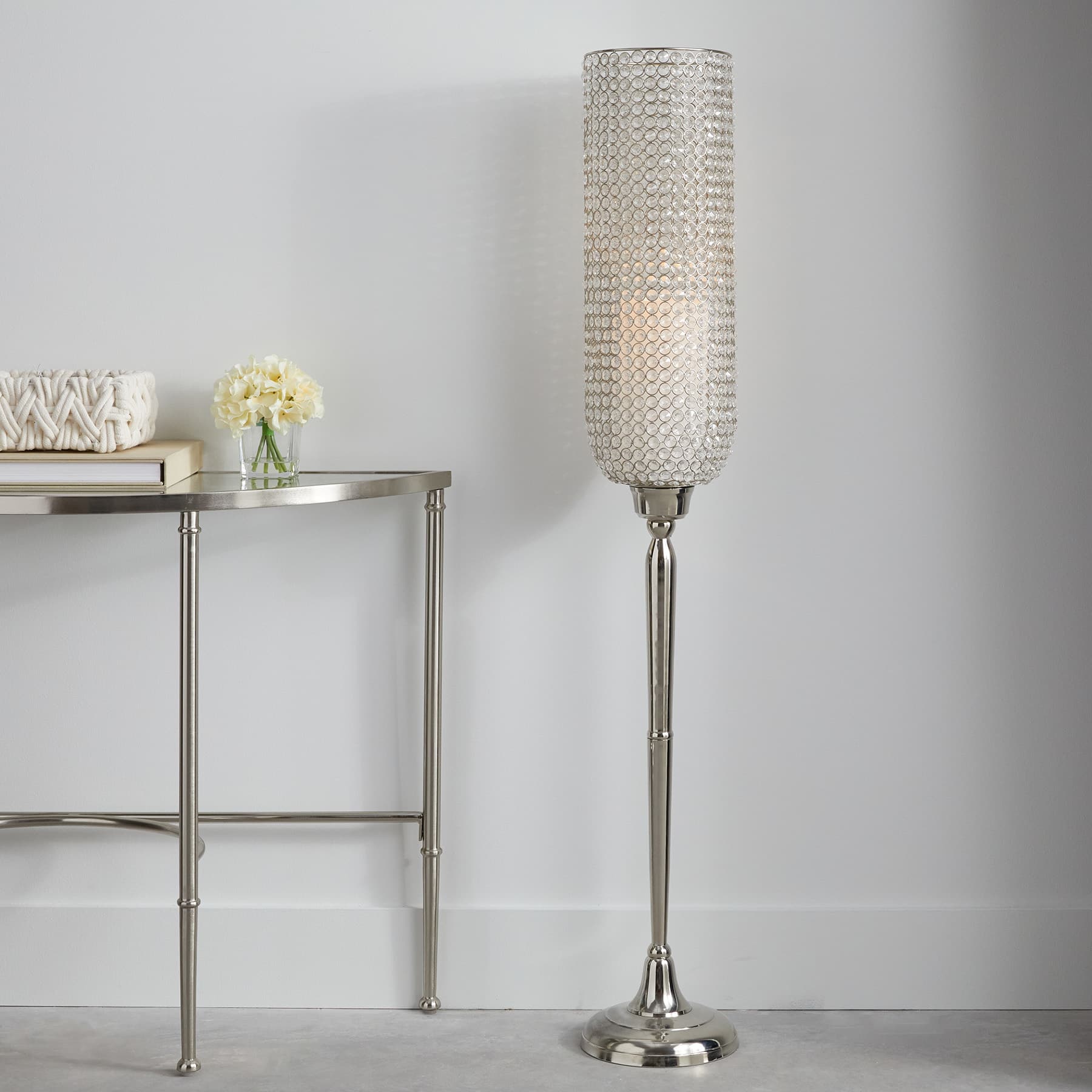 Oversized Crystal Candle Holder, 53"