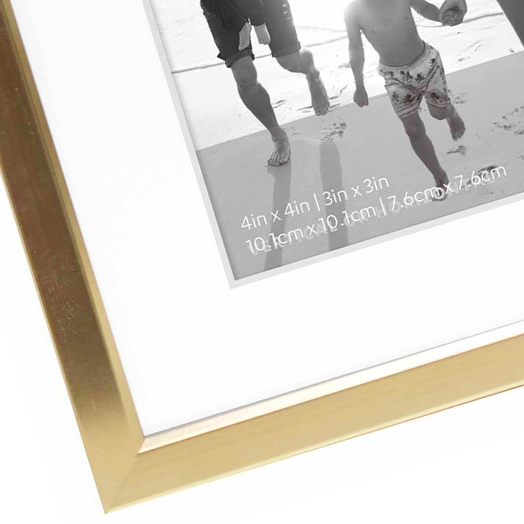 Champagne Aluminum Tabletop Picture Frame, 4"