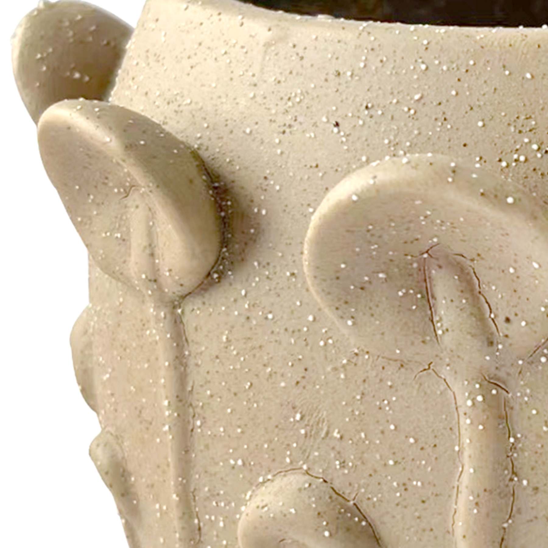 Honeybloom Brown Mushroom Ceramic Vase, 5"
