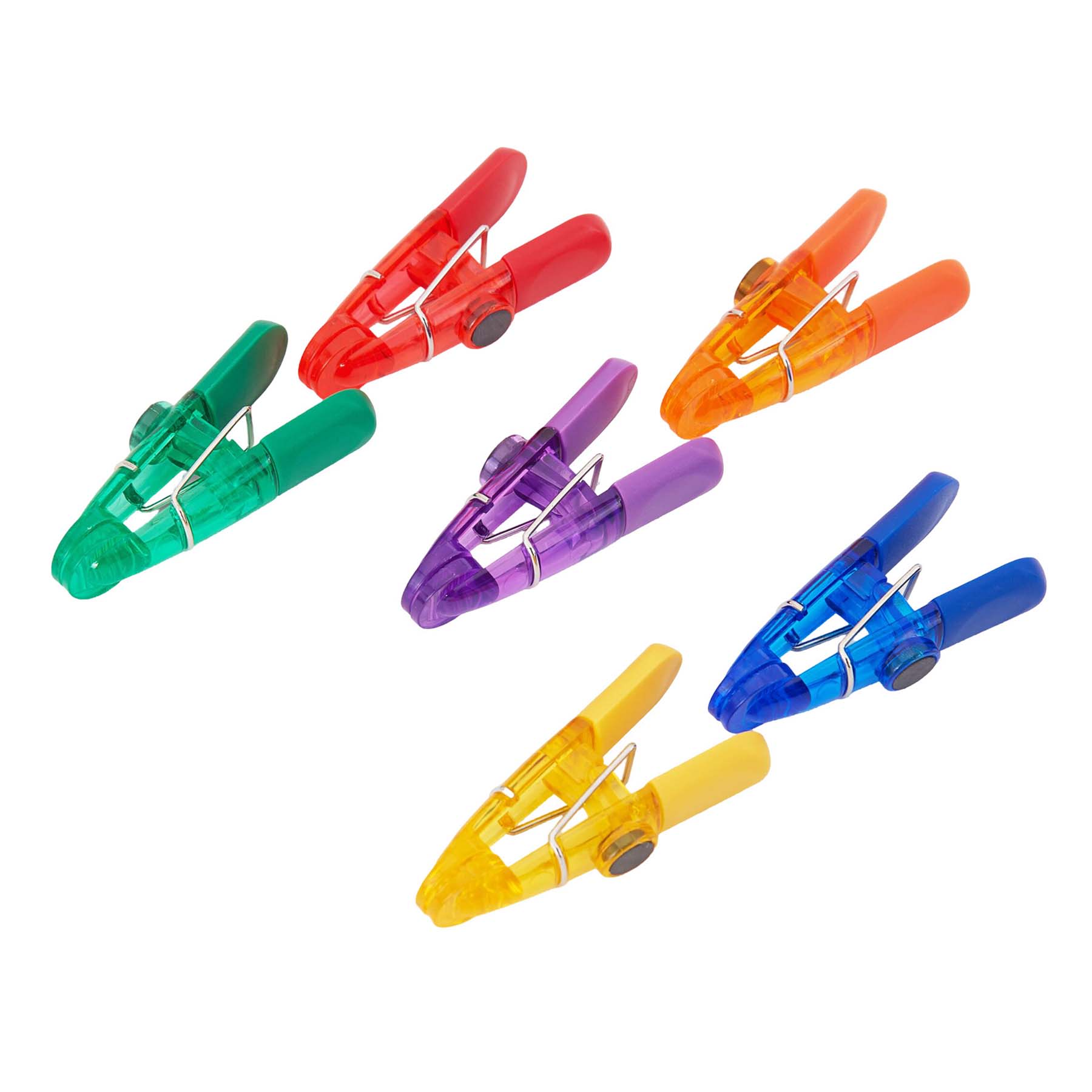 Farberware Set Of 6 Multi-Colored Translucent Bag Clips
