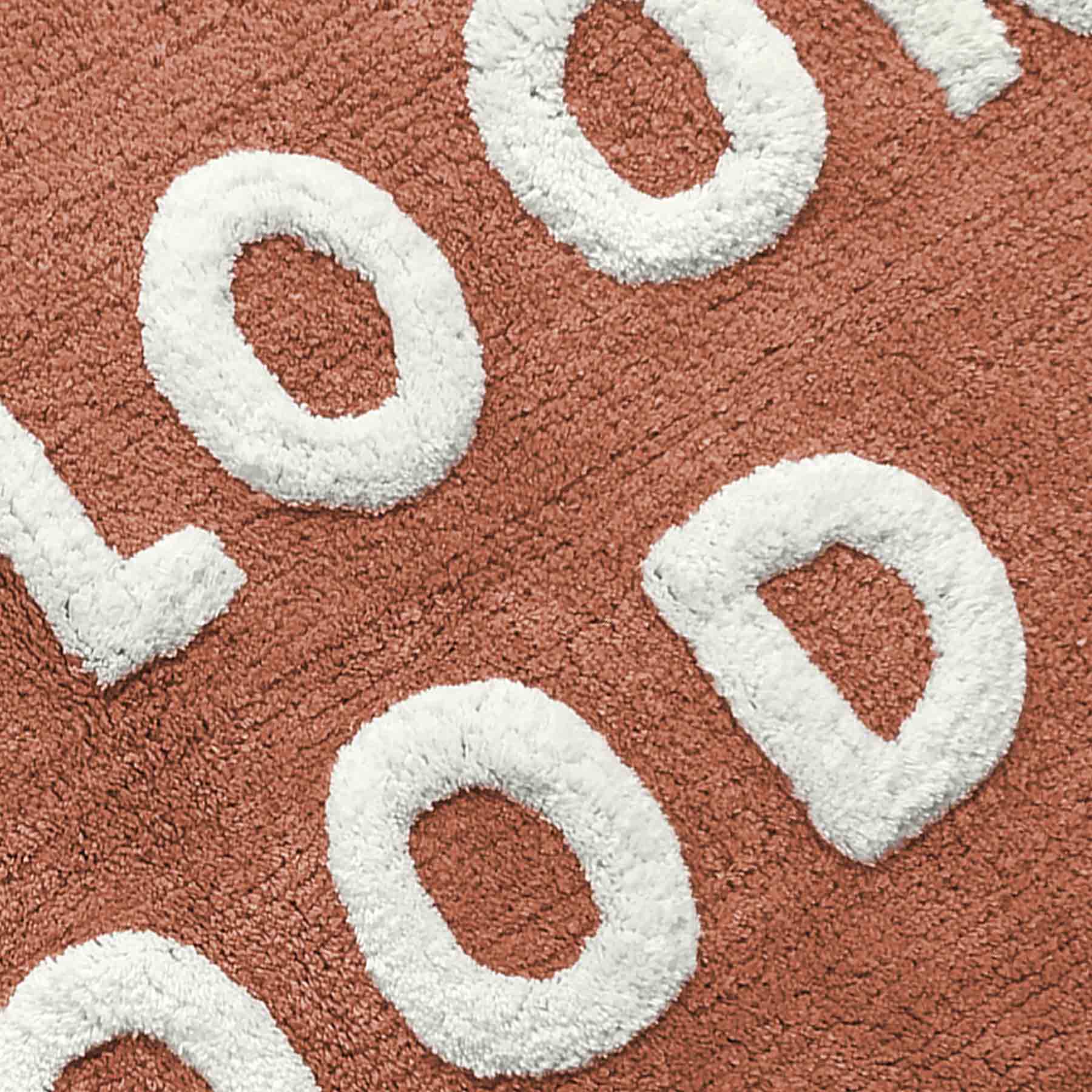 Terracotta You Look Good Tufted Bath Rug, 20x30