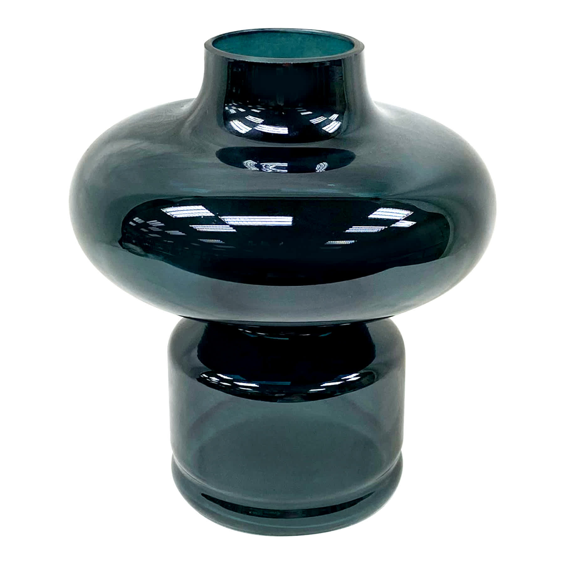 Tracey Boyd Green Glass Vase, 8"