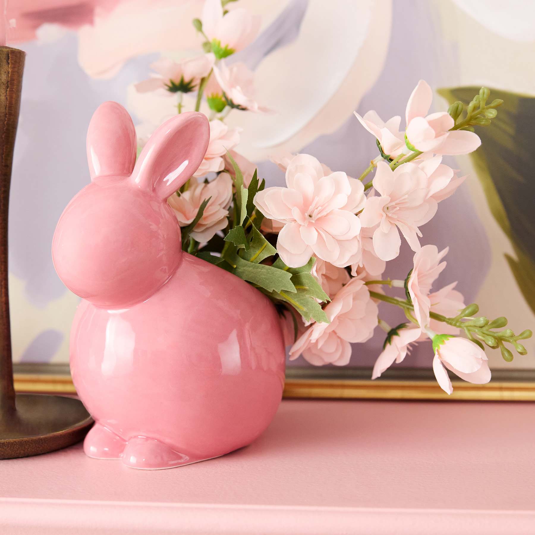 Pink Fruit Blossom Floral Pick, 12"