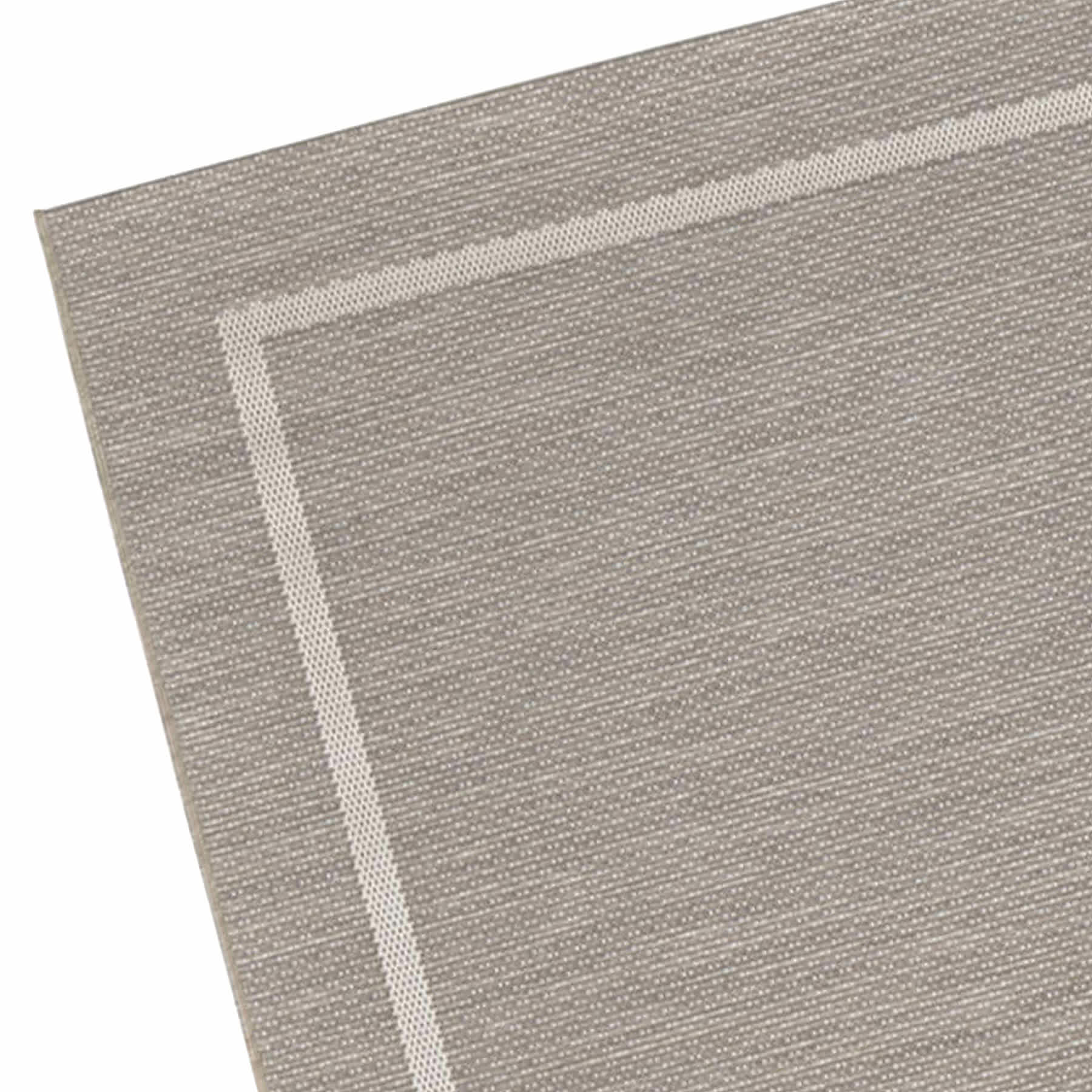 (E198) Honeybloom Prisma Ivory Border Indoor & Outdoor Area Rug, 5x7